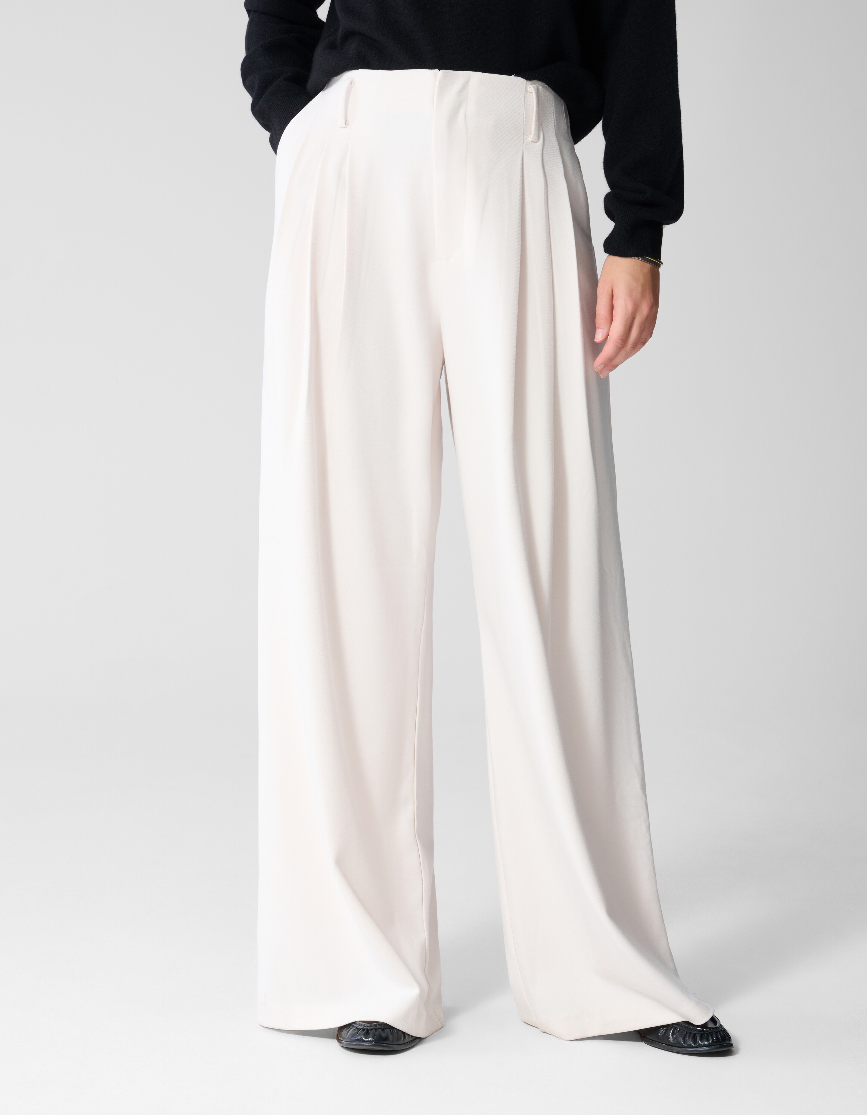 Wide-Leg-Hose Offwhite By Lonneke SHOEBY WOMEN