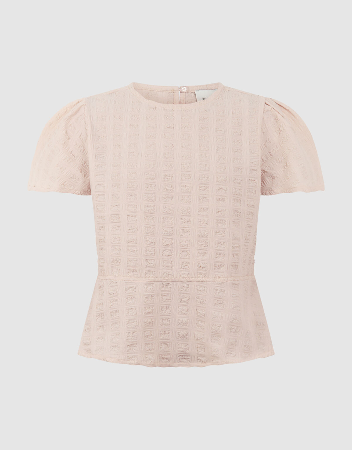 Ger&uuml;schtes Peplum-Top in Sand SHOEBY GIRLS