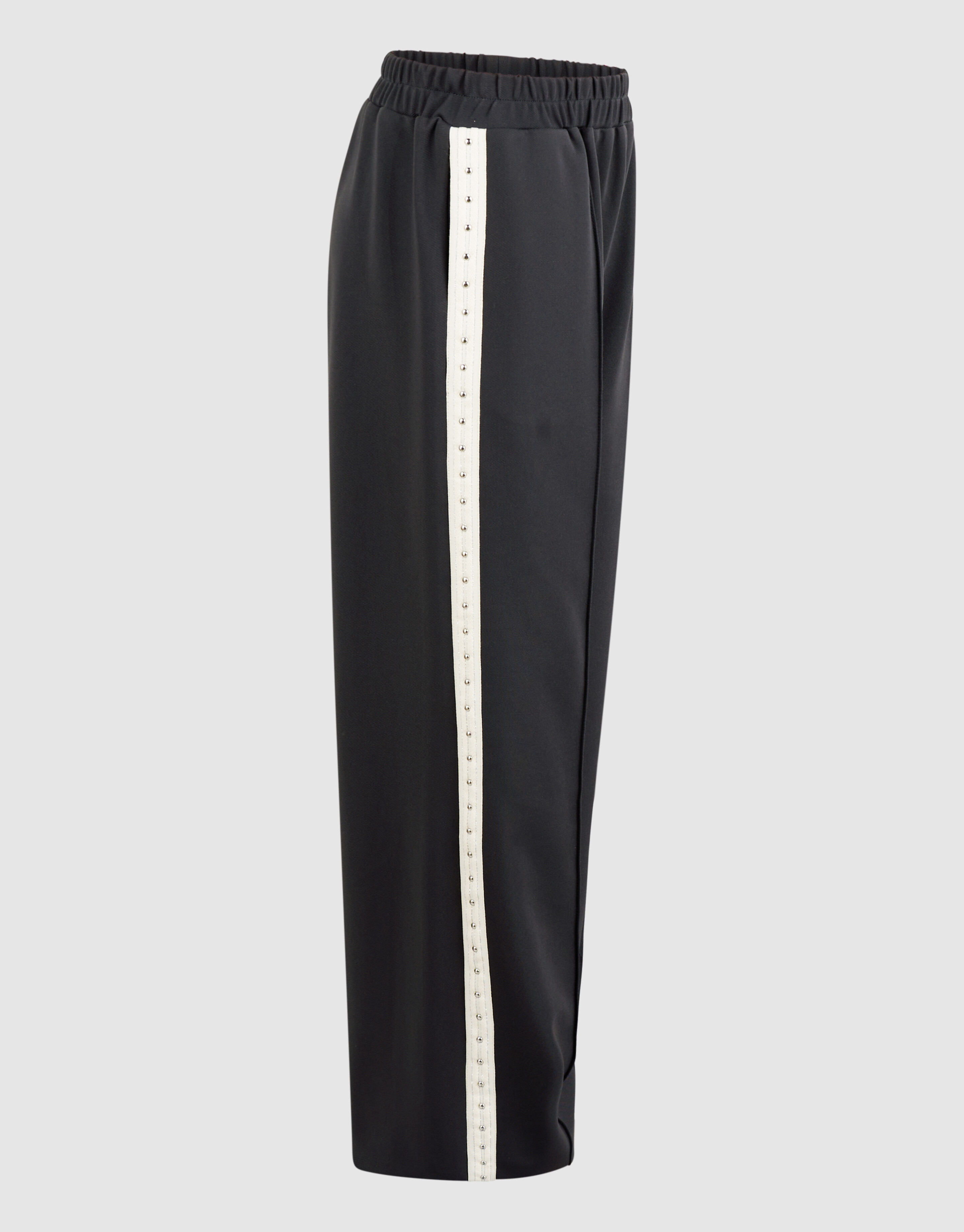 Dunkelgraue, mit Nieten besetzte Weite Hose SHOEBY GIRLS