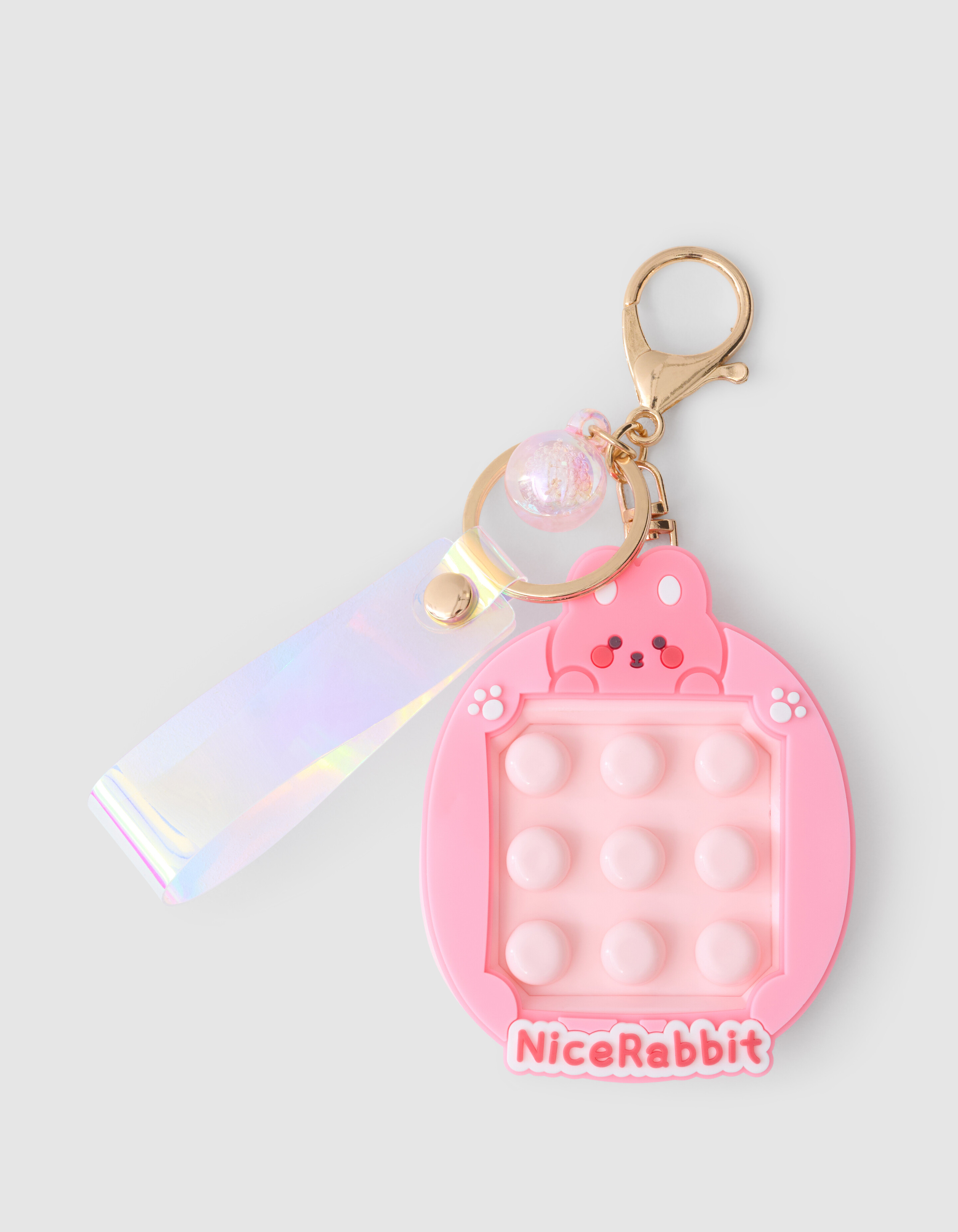 Press Rabbit Schlüsselanhänger Pink SHOEBY ACCESSOIRES