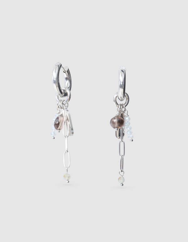 Charm Hoops Ohrringe Silber SHOEBY ACCESSOIRES