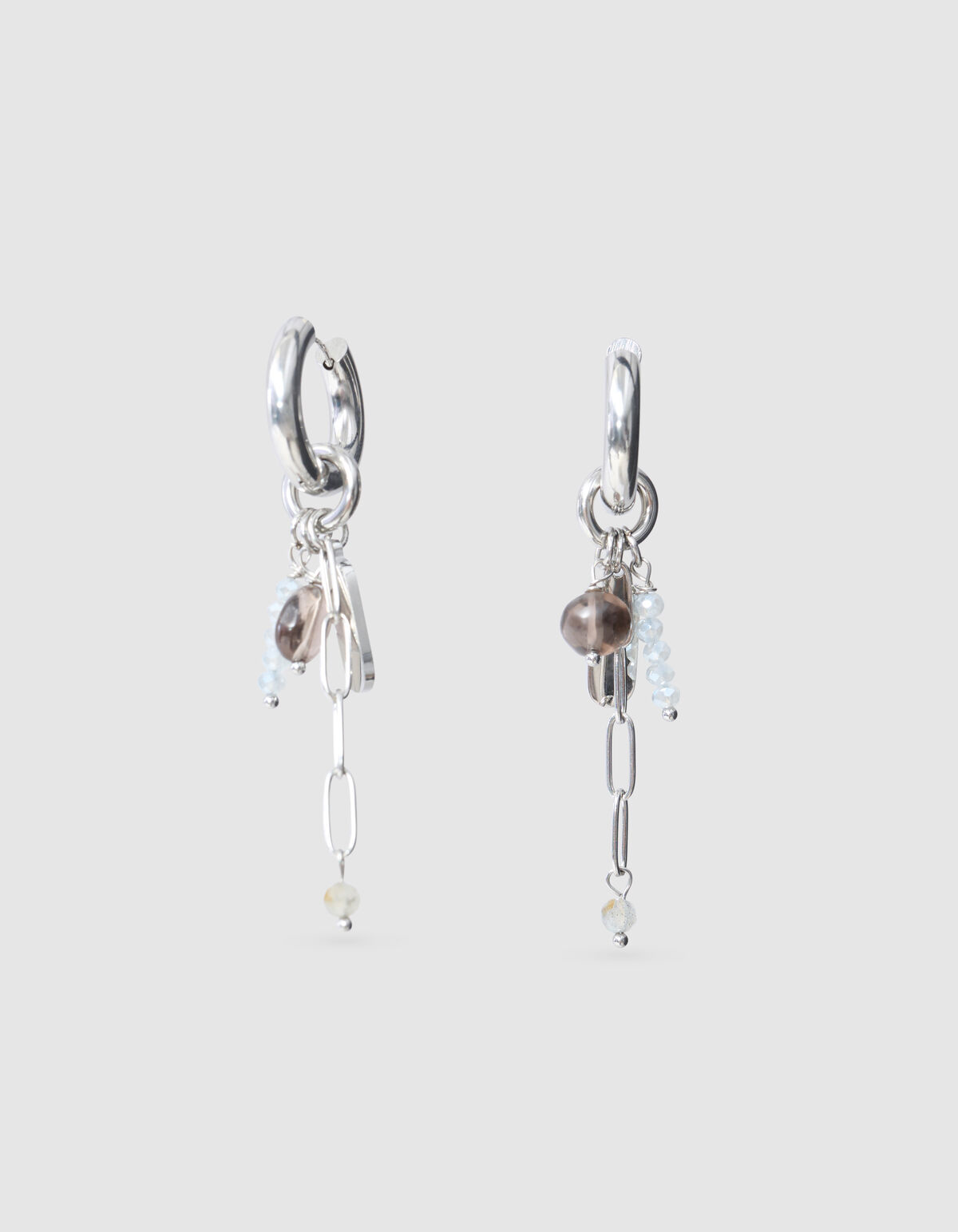 Charm Hoops Ohrringe Silber SHOEBY ACCESSOIRES
