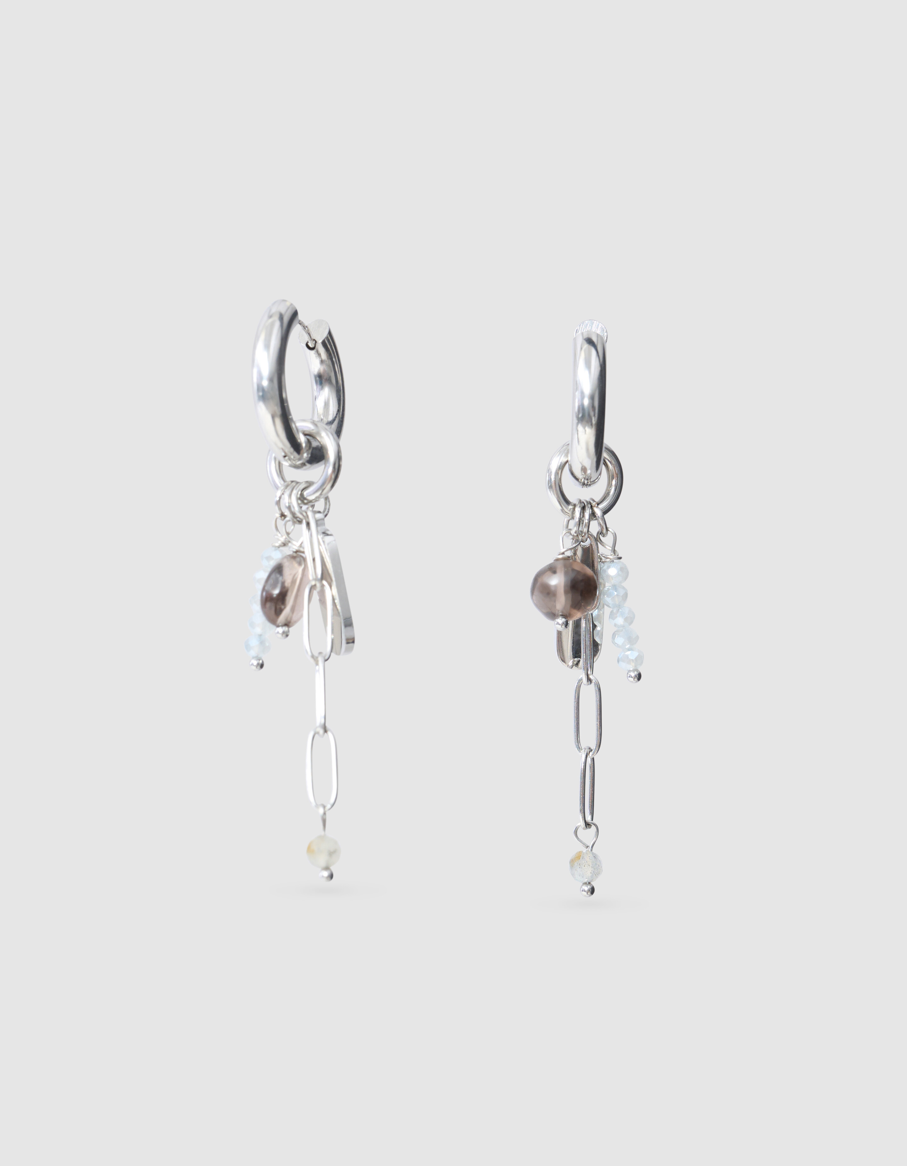 Charm Hoops Ohrringe Silber SHOEBY ACCESSOIRES