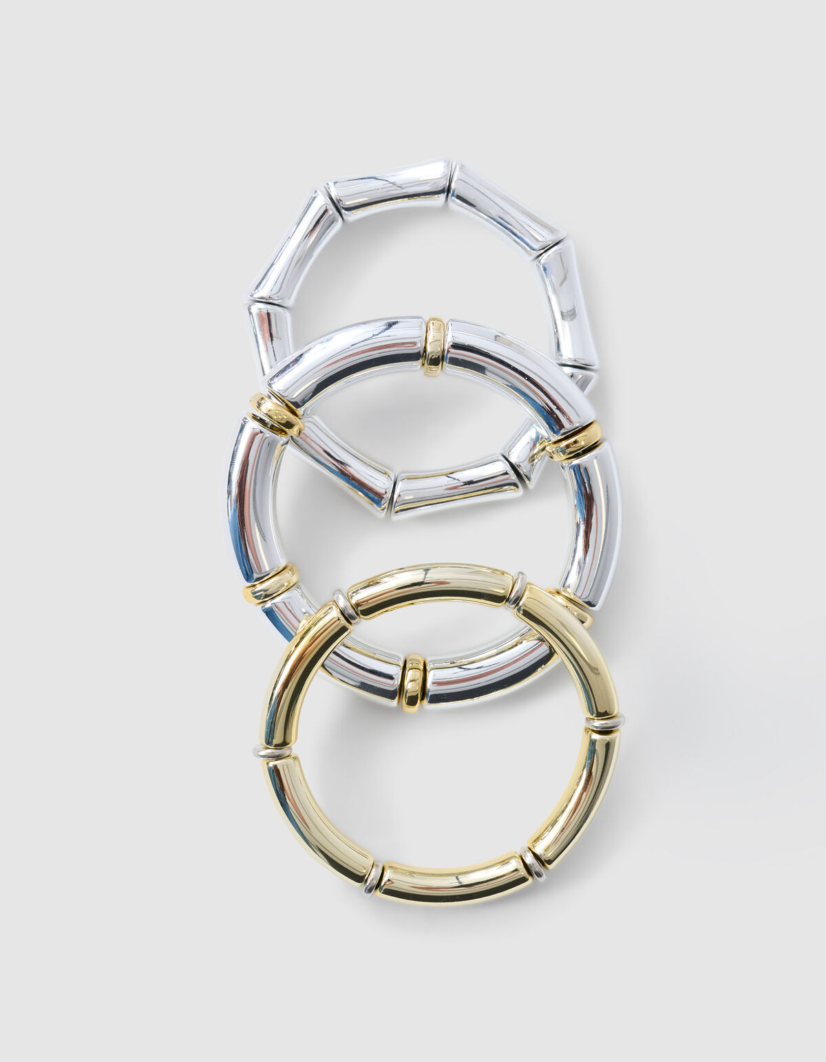 Elastisches Armband-Set Gold/Silber SHOEBY ACCESSOIRES