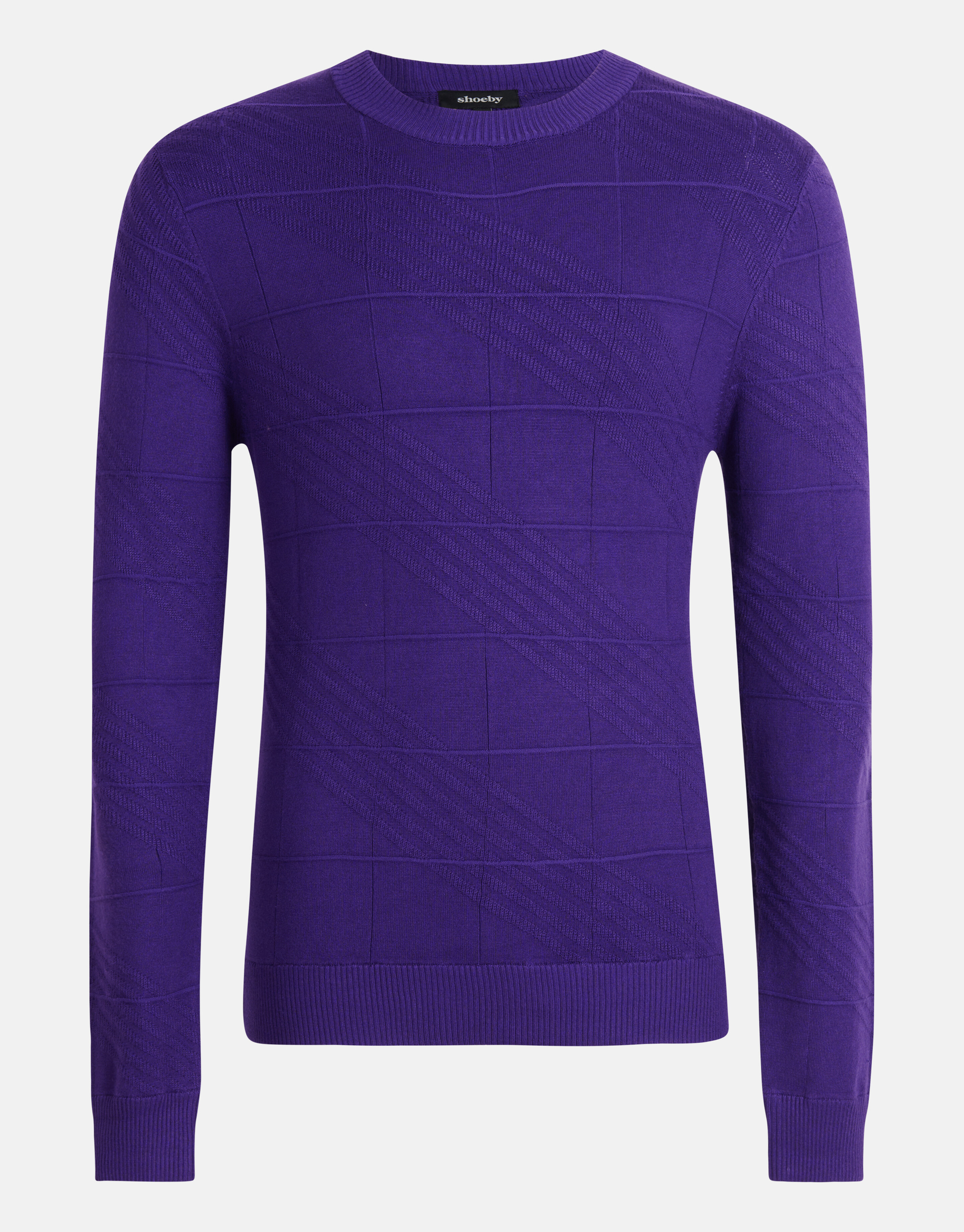 Diagonaler Pullover Lila SHOEBY MEN