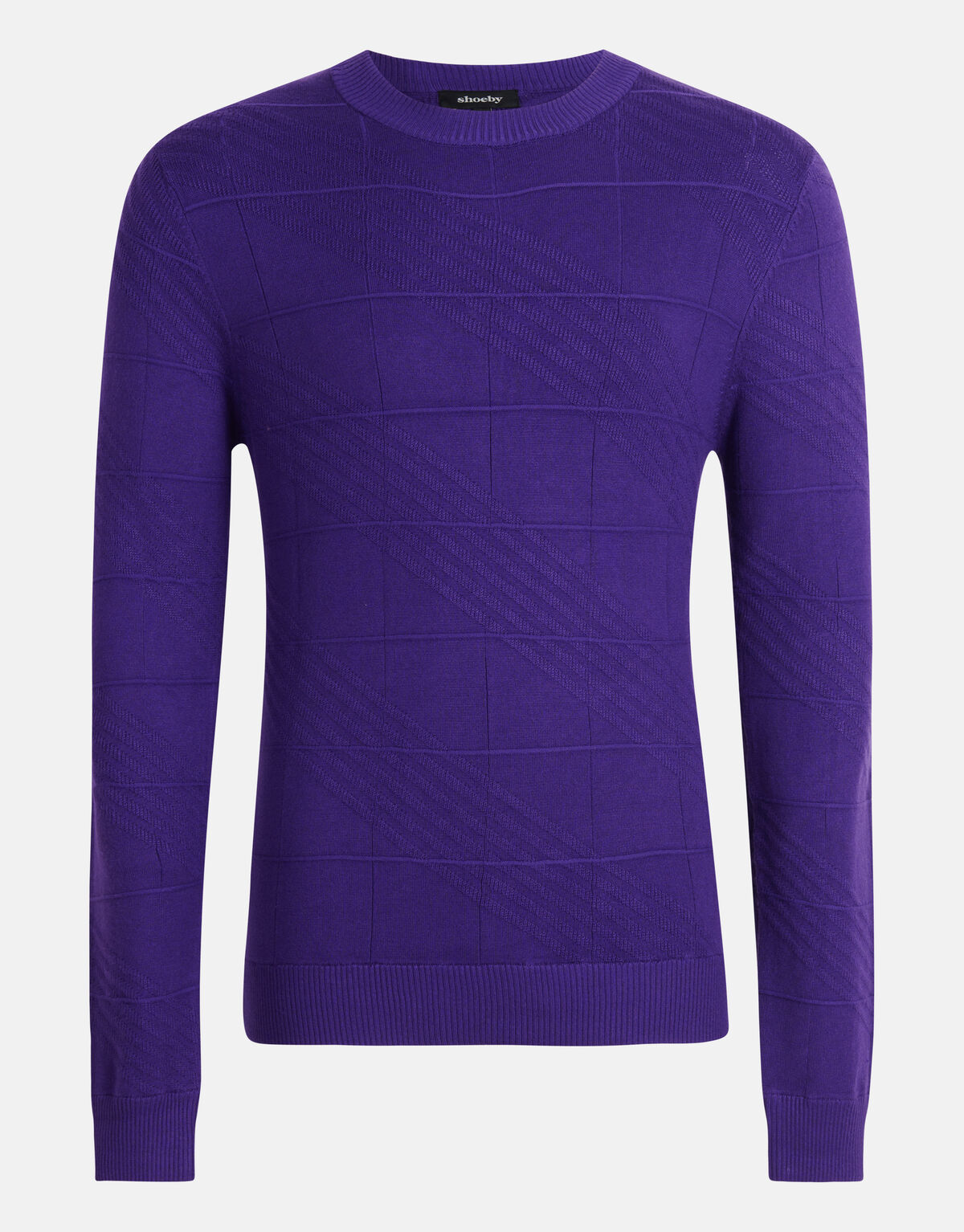 Diagonaler Pullover Lila SHOEBY MEN