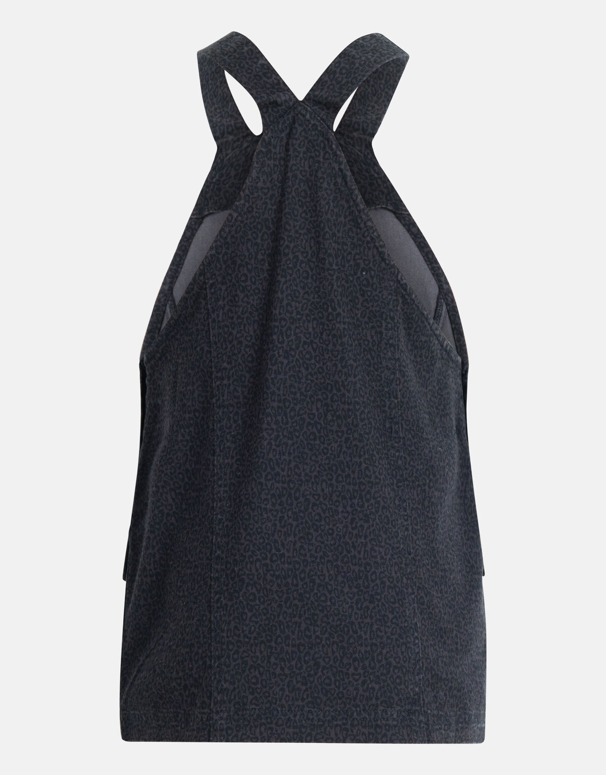 Leopardenmuster-Kleid Dunkelgrau SHOEBY GIRLS