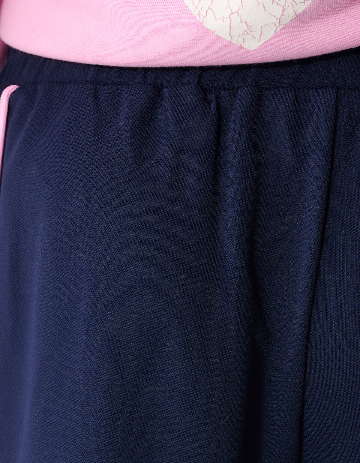 Sporty Piping Wide Leg Fit Broek Donkerblauw SHOEBY GIRLS