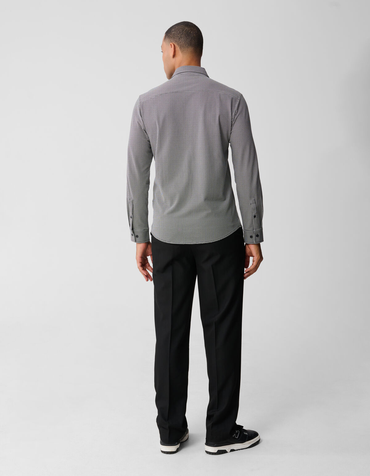 Bedrucktes Logo-Hemd, gebrochenes Weiß SHOEBY MEN