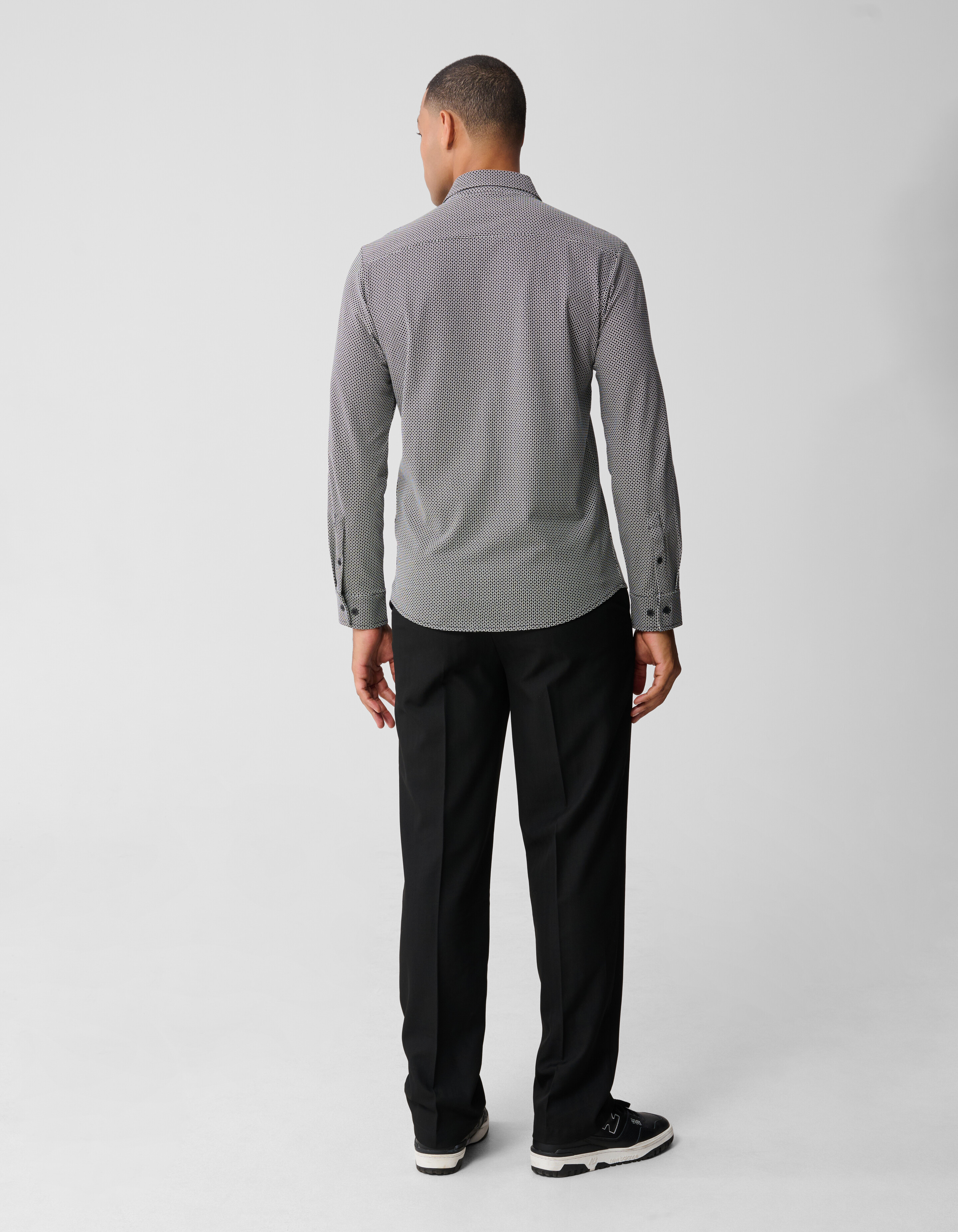 Bedrucktes Logo-Hemd, gebrochenes Weiß SHOEBY MEN