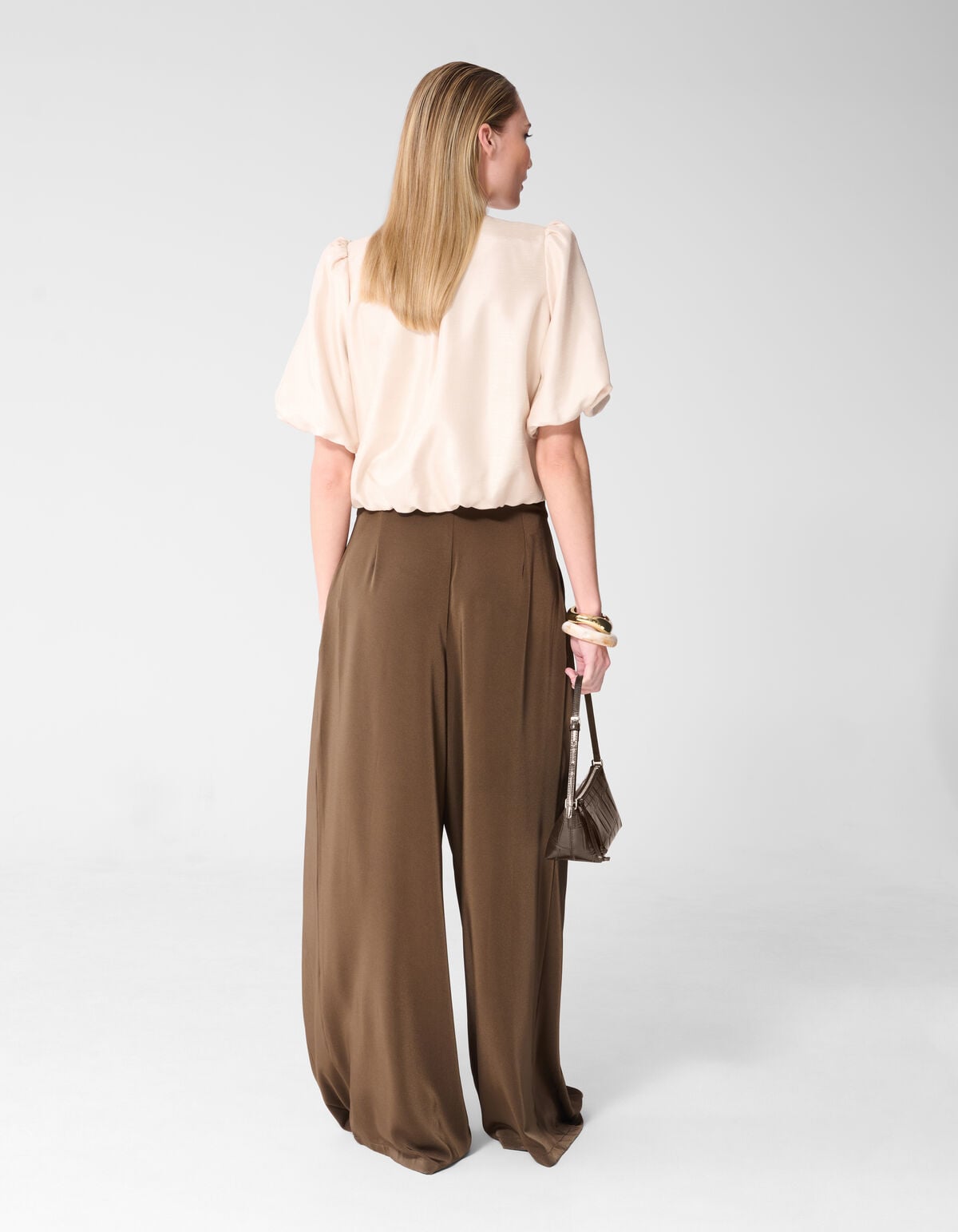 Faltenhose Braun von Fred SHOEBY WOMEN