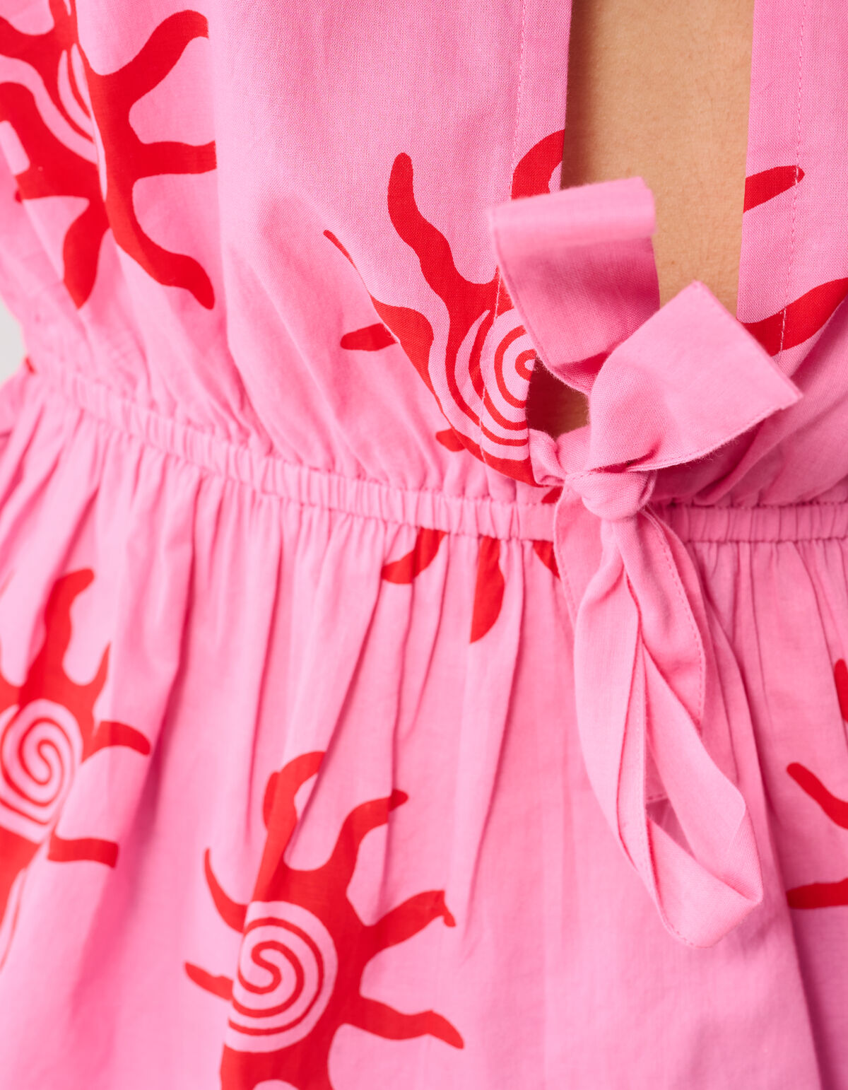 Bedrucktes Schleifentop Rosa SHOEBY WOMEN