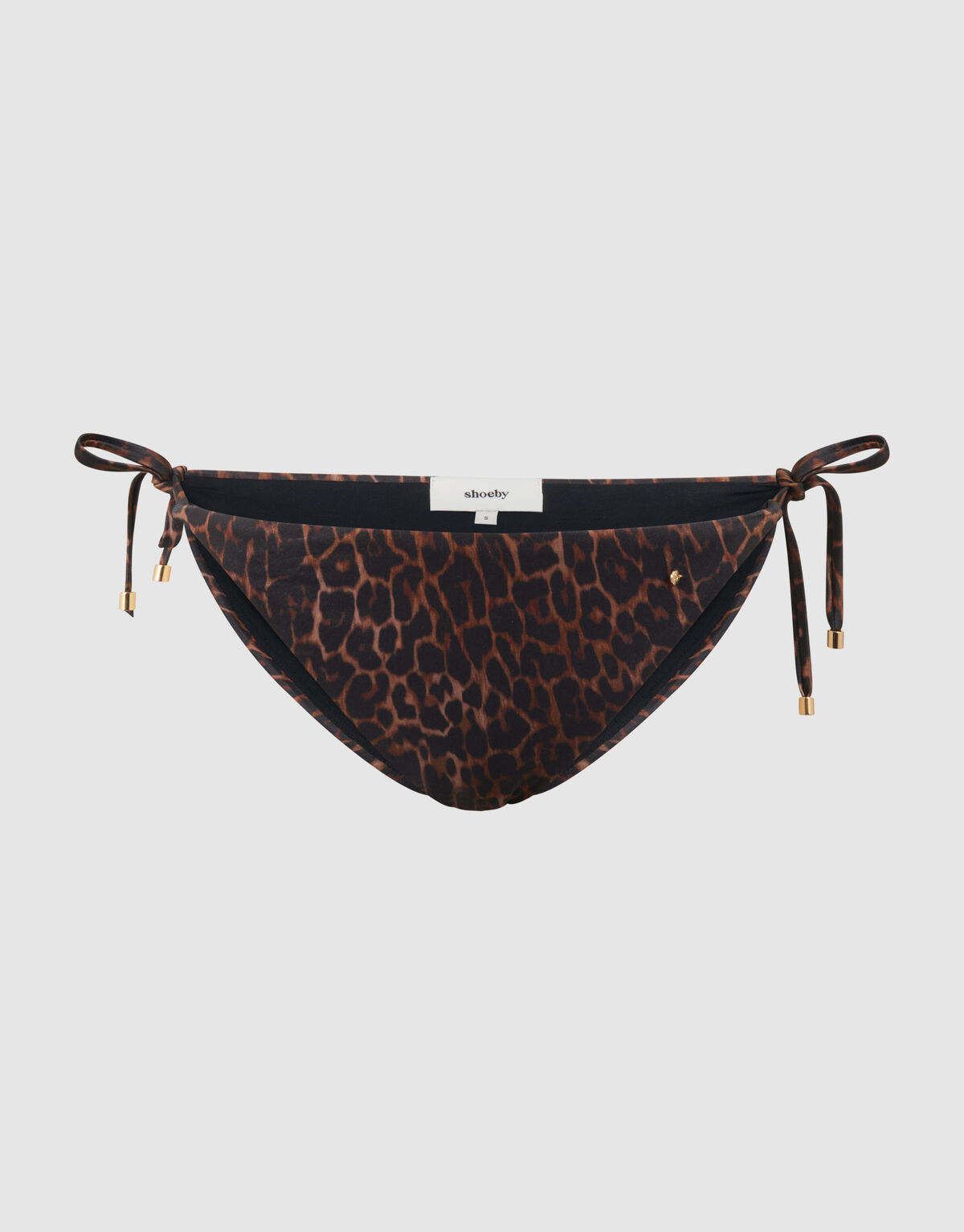 Leopard-Bikini-H&ouml;schen Dunkelbraun SHOEBY ACCESSOIRES