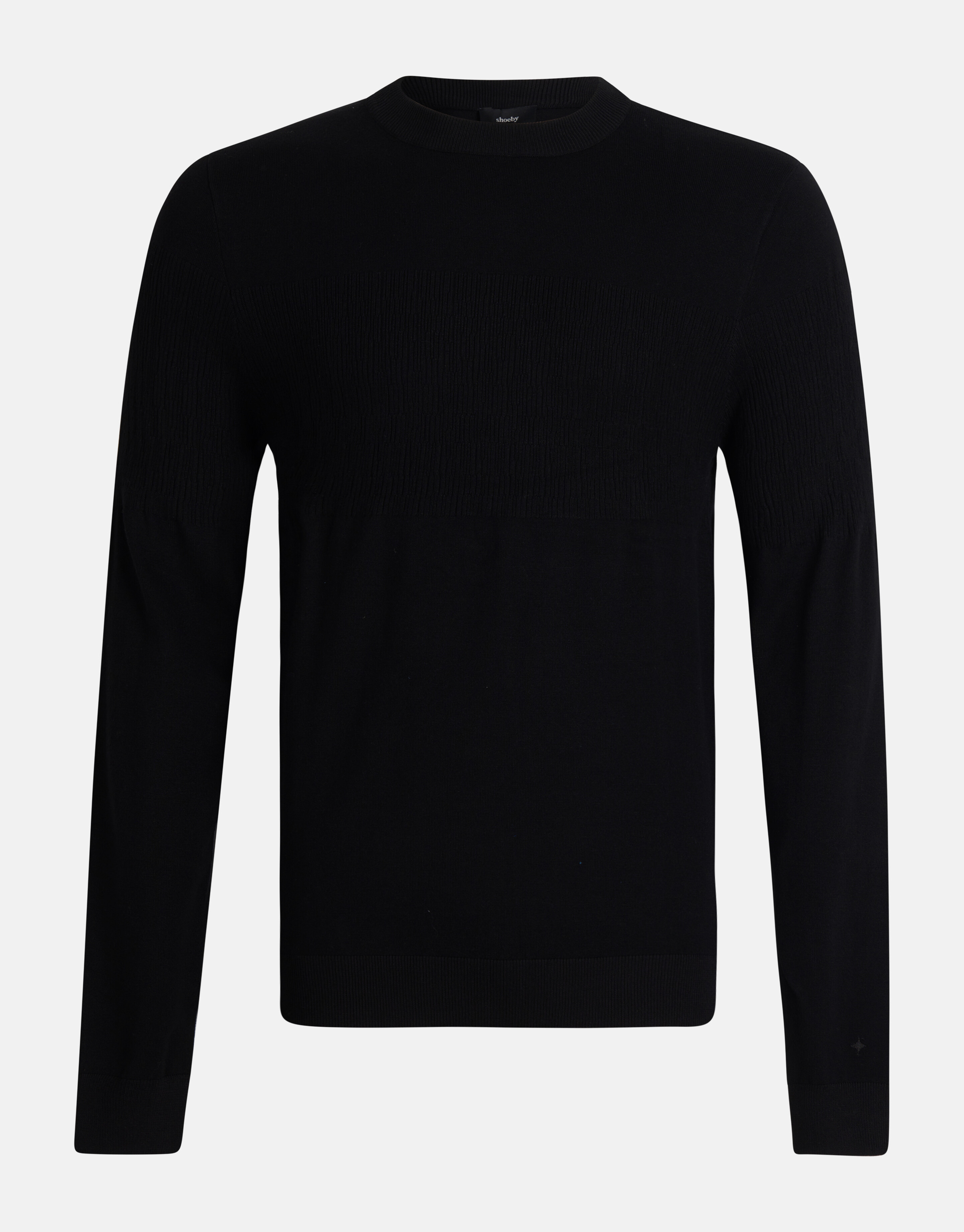 Strukturierter Pullover Schwarz SHOEBY MEN