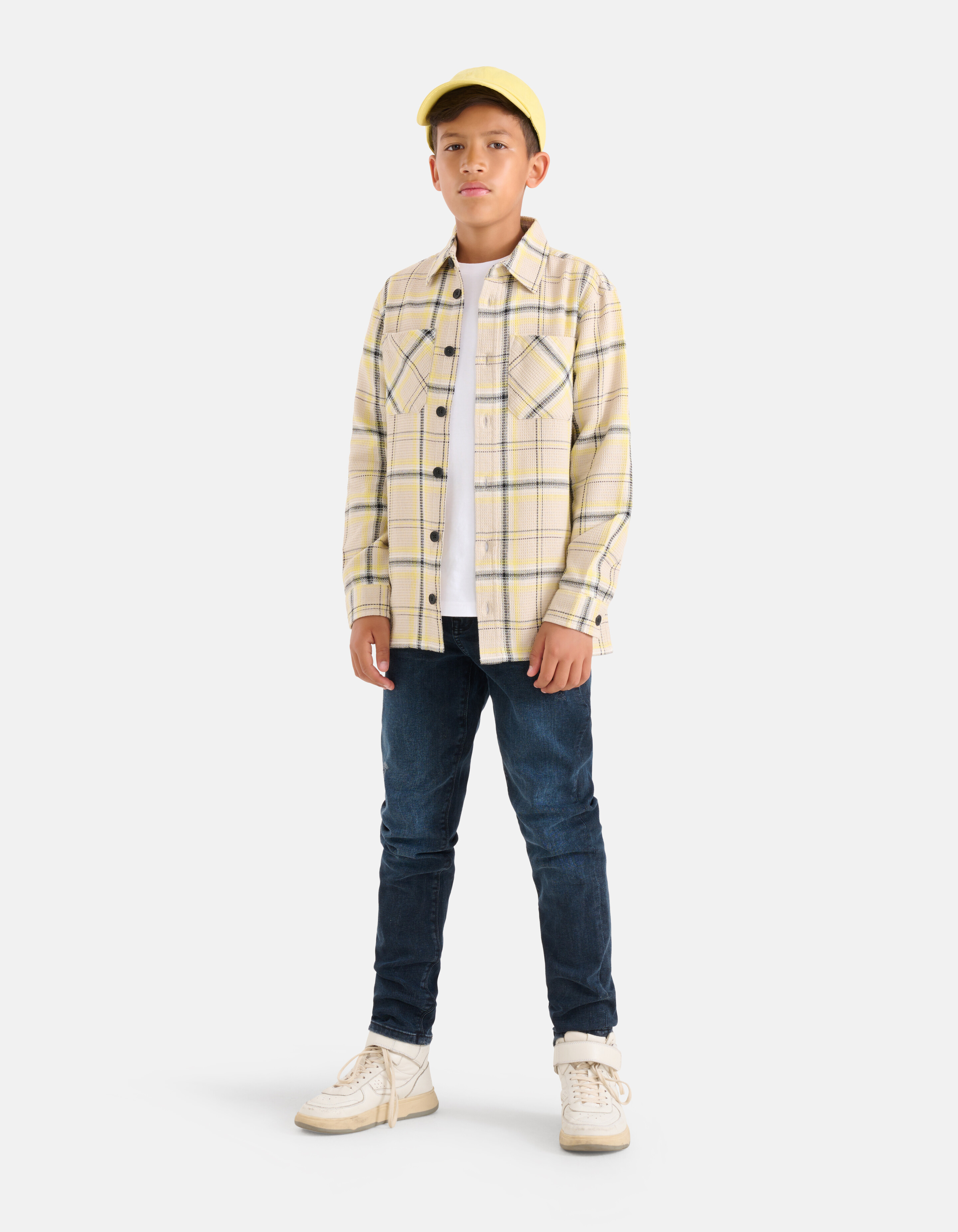 Schweres Basic-T-Shirt Weiß SHOEBY BOYS