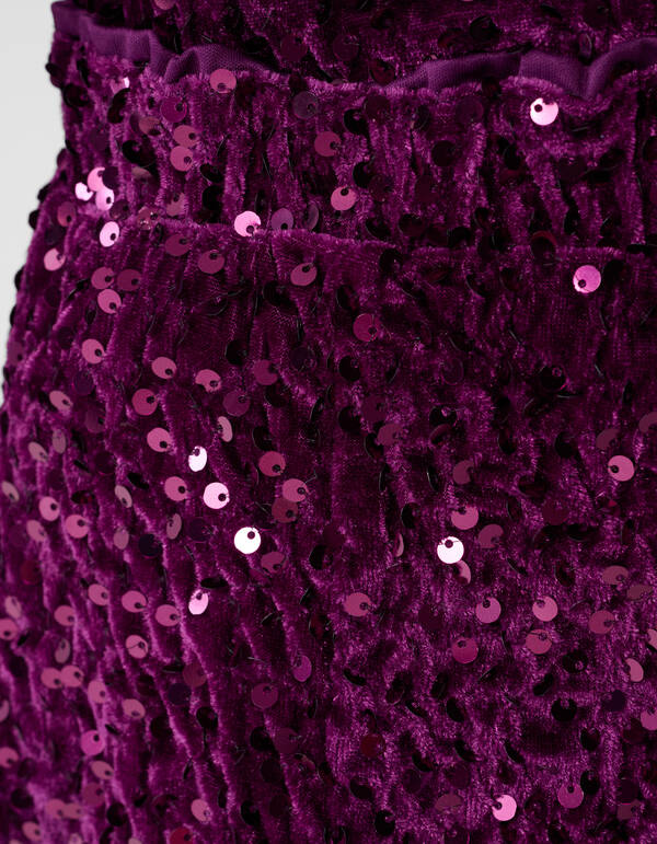 Sequin Minirock Dunkelrosa SHOEBY GIRLS