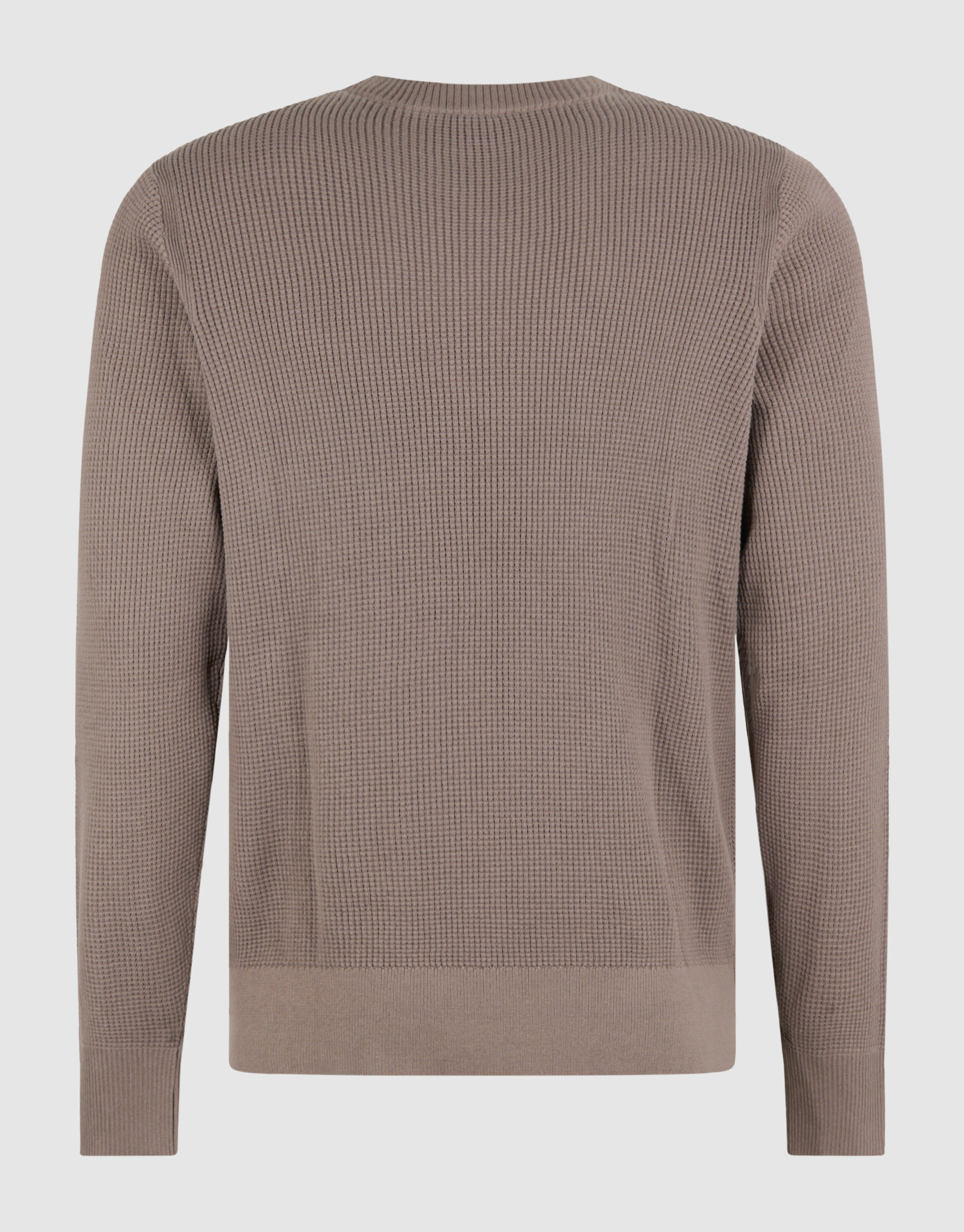 Gestrickter Waffel-Pullover Braun/Taupe SHOEBY MEN