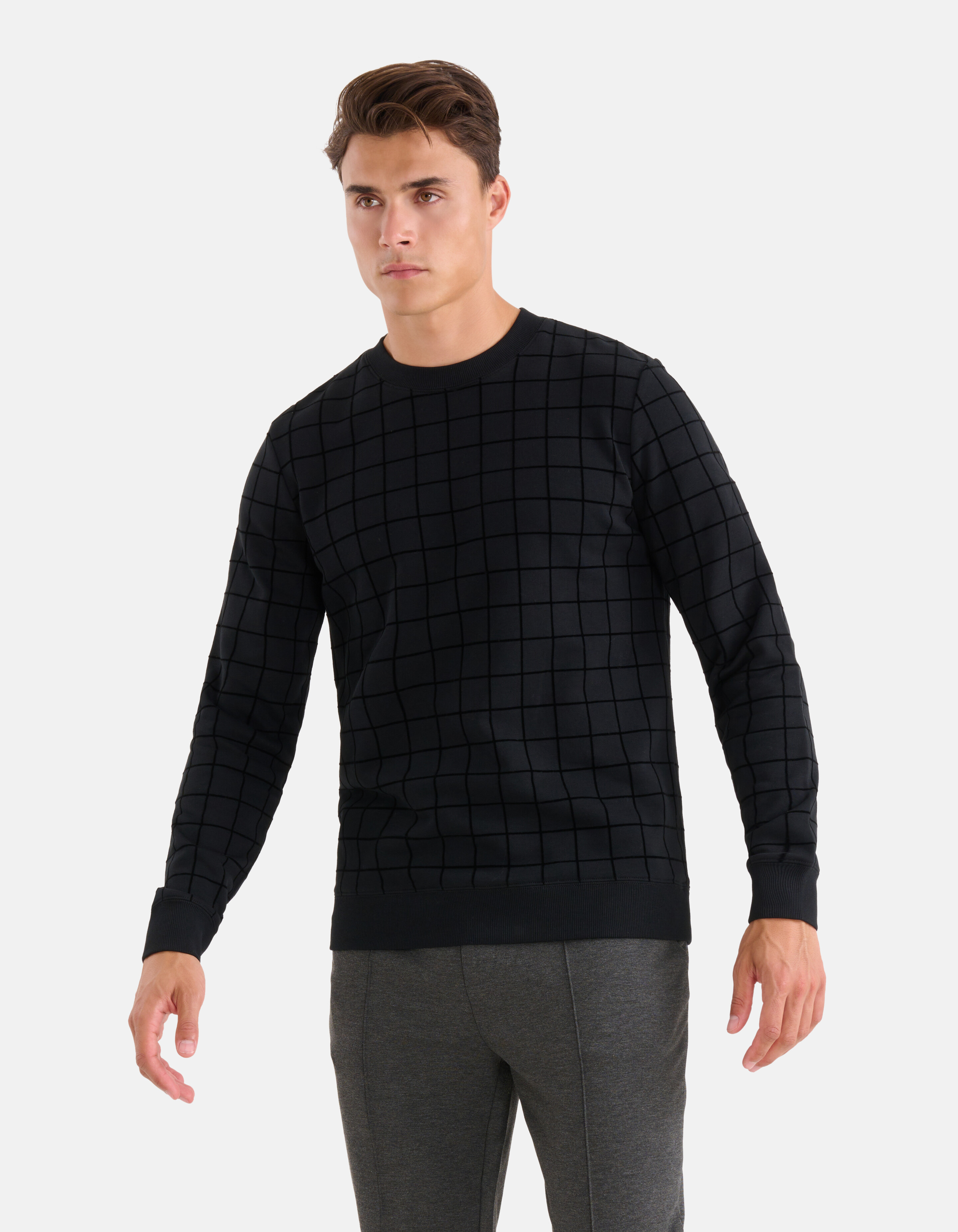 Samtpullover Schwarz SHOEBY MEN