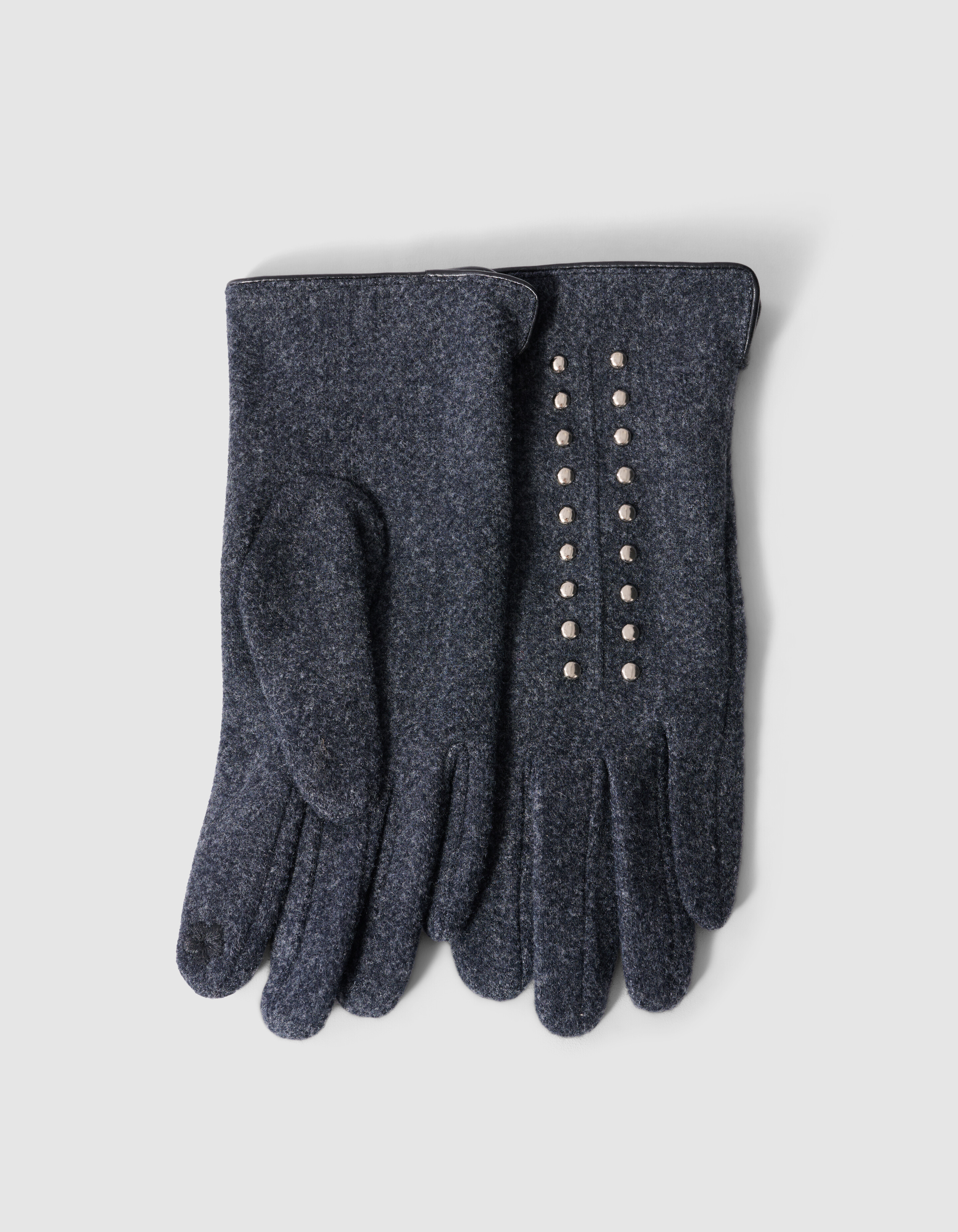 Studded Handschuhe Dunkelgrau SHOEBY ACCESSOIRES