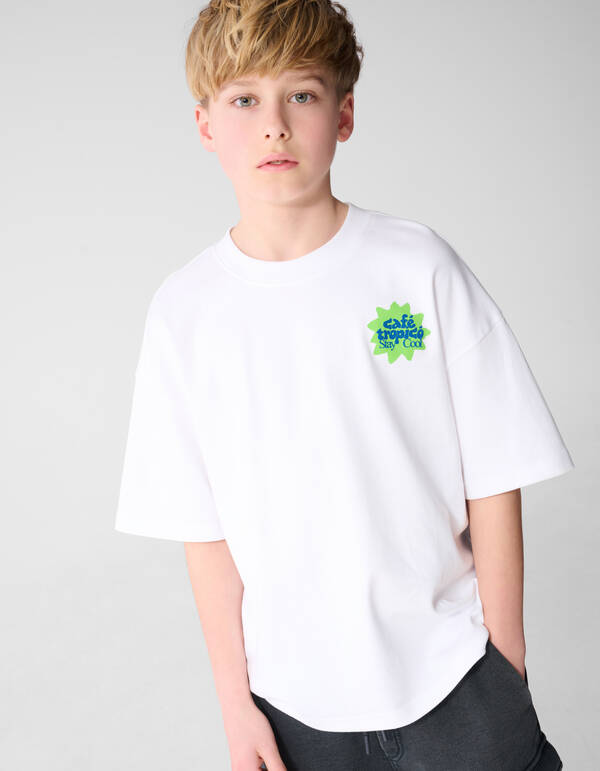 Stay Cool Artwork T-Shirt Wei&szlig; SHOEBY BOYS