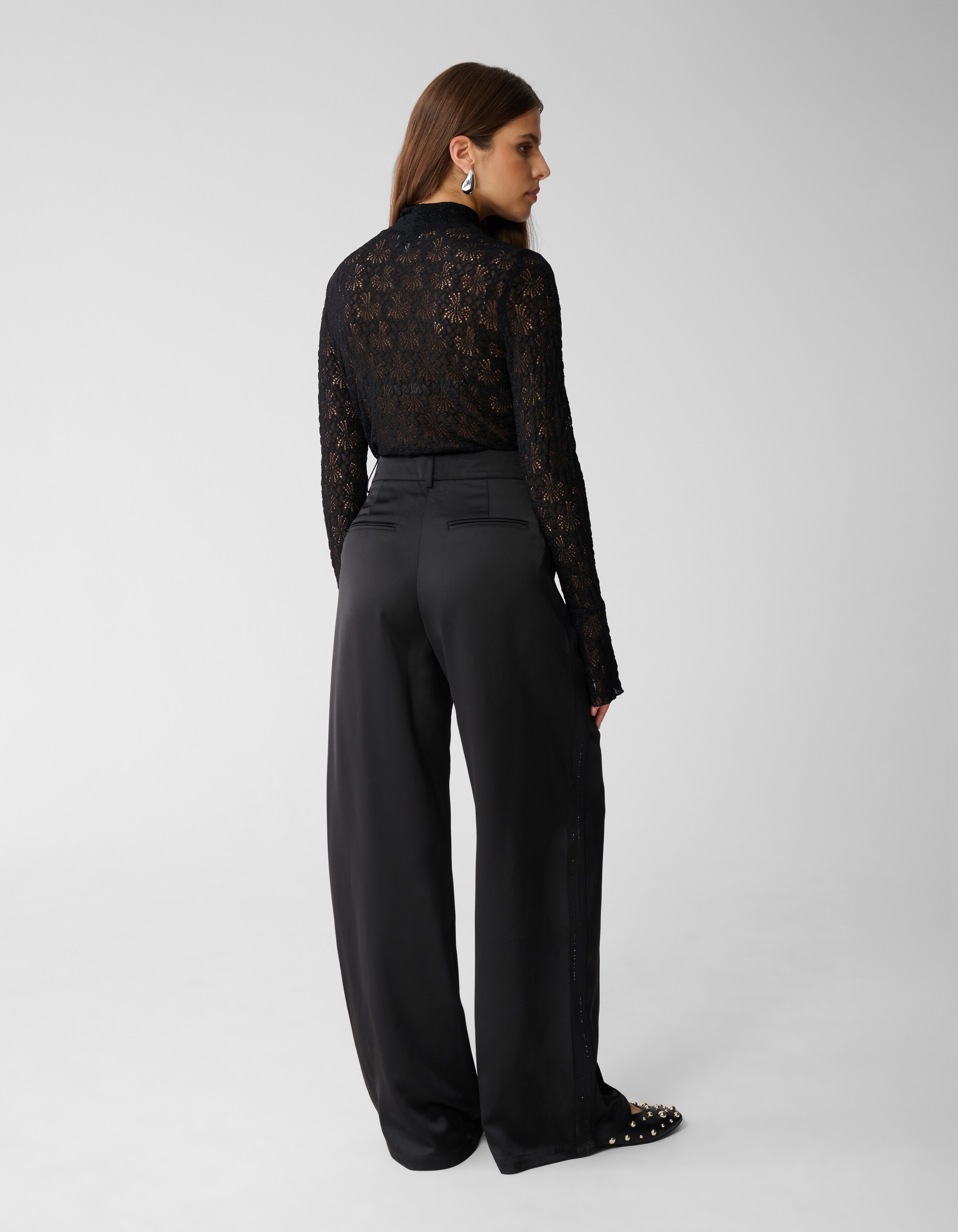 Satinhose Schwarz von Mieke SHOEBY WOMEN