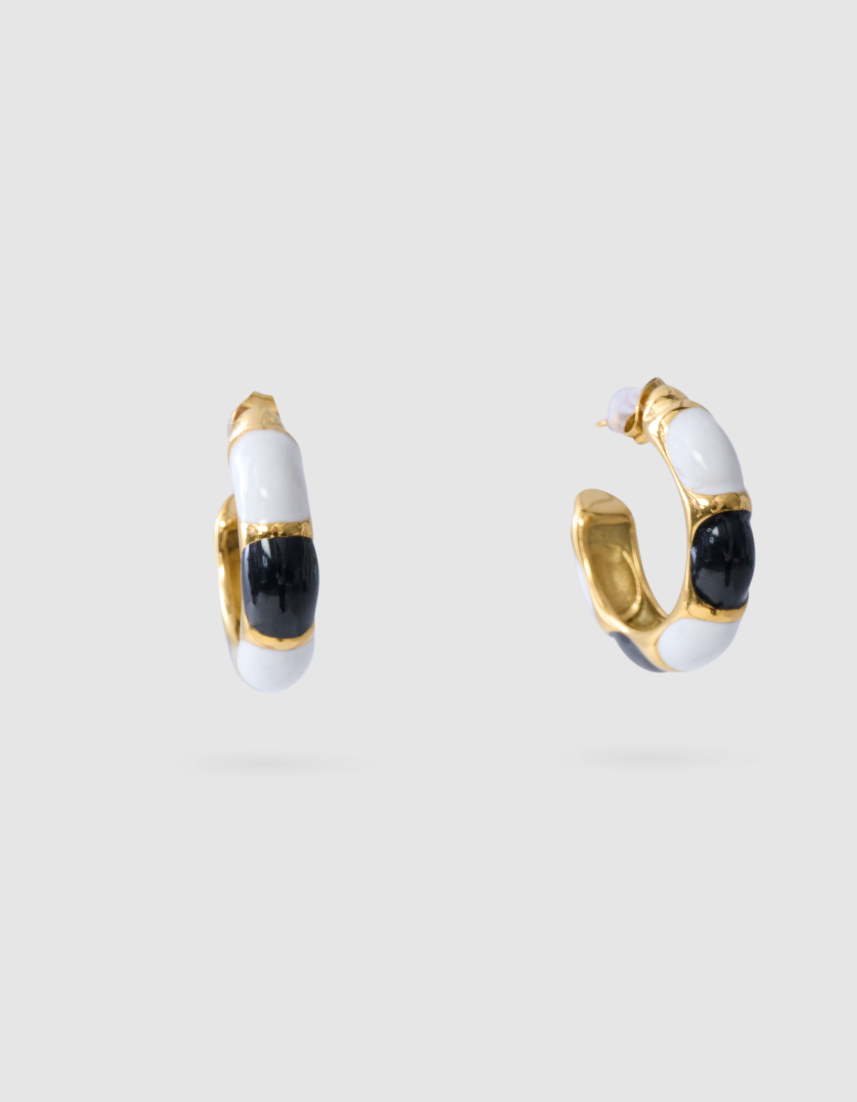 Gepunktete Ohrringe Gold SHOEBY ACCESSOIRES