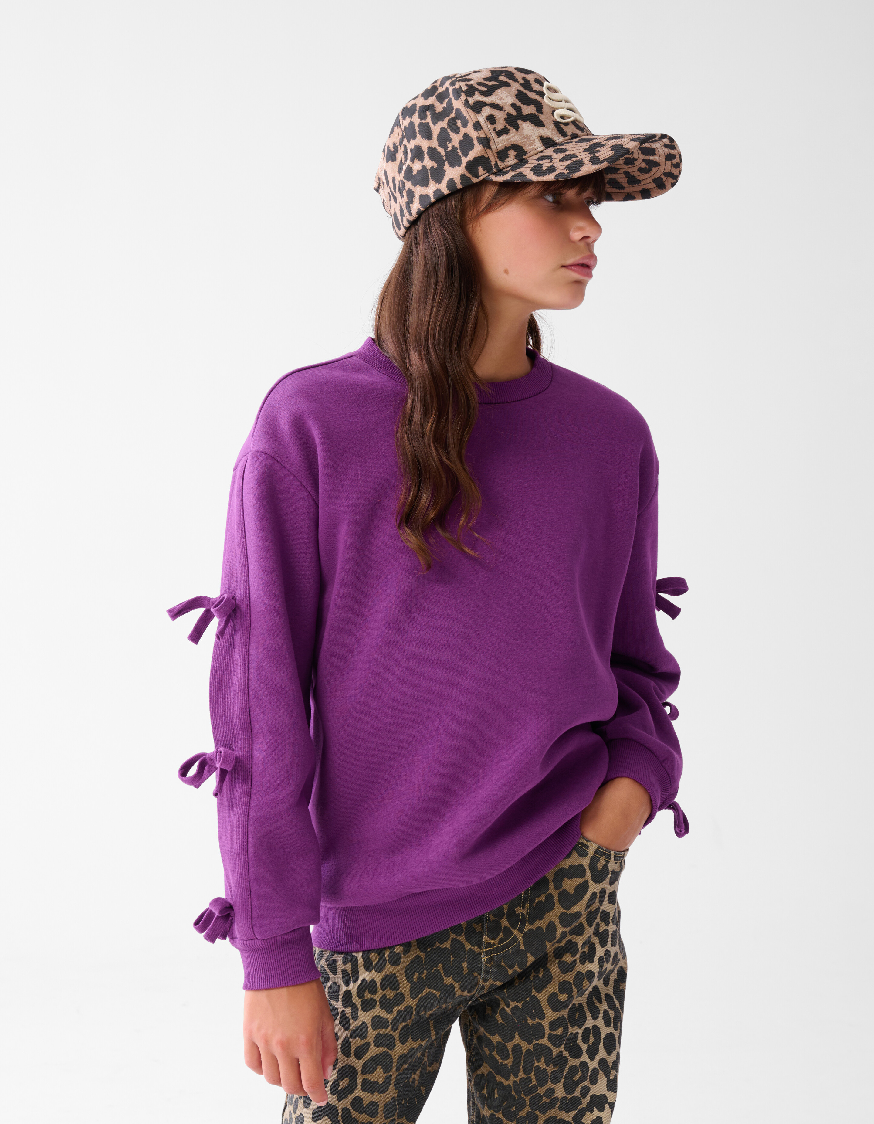 Schleife Pullover Lila SHOEBY GIRLS