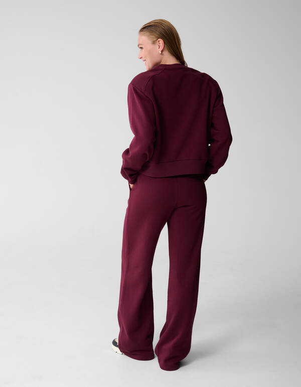 Pullover mit großen Schultern Dunkelrot SHOEBY WOMEN