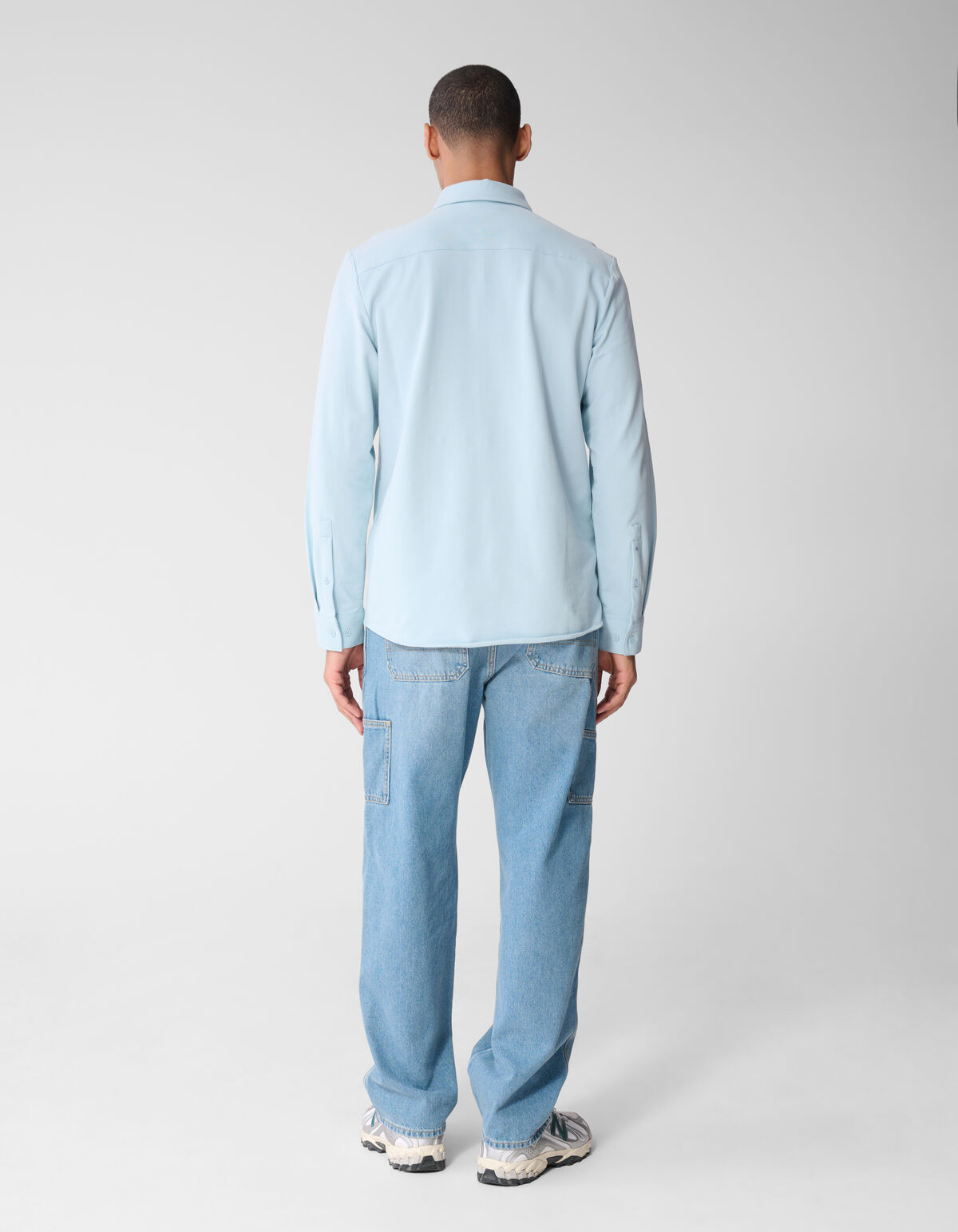 Langarm-T-Shirt aus Jersey Hellblau SHOEBY MEN