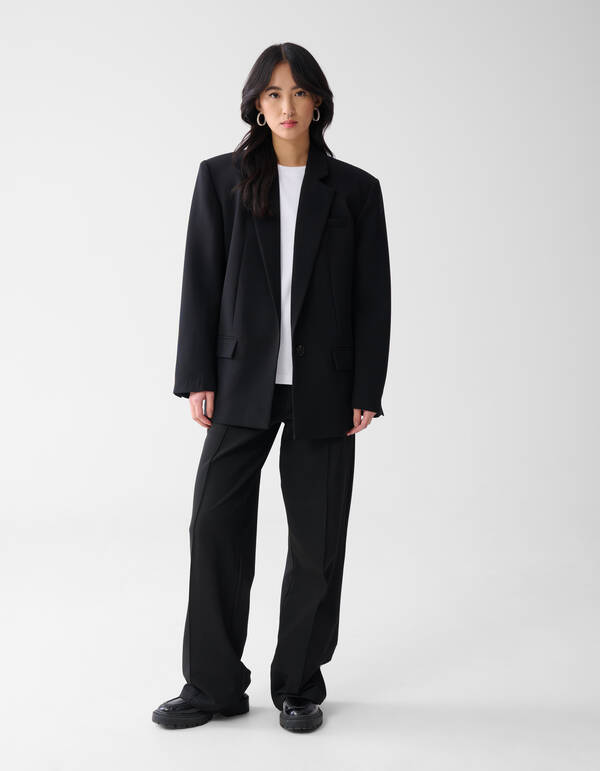 Basic-Hose mit weitem Bein Schwarz SHOEBY WOMEN
