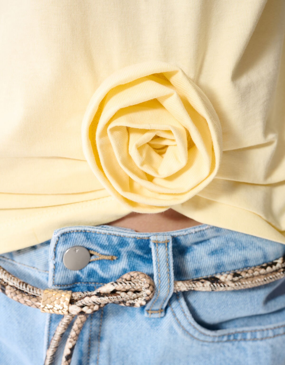 Blumen-T-Shirt Gelb SHOEBY WOMEN