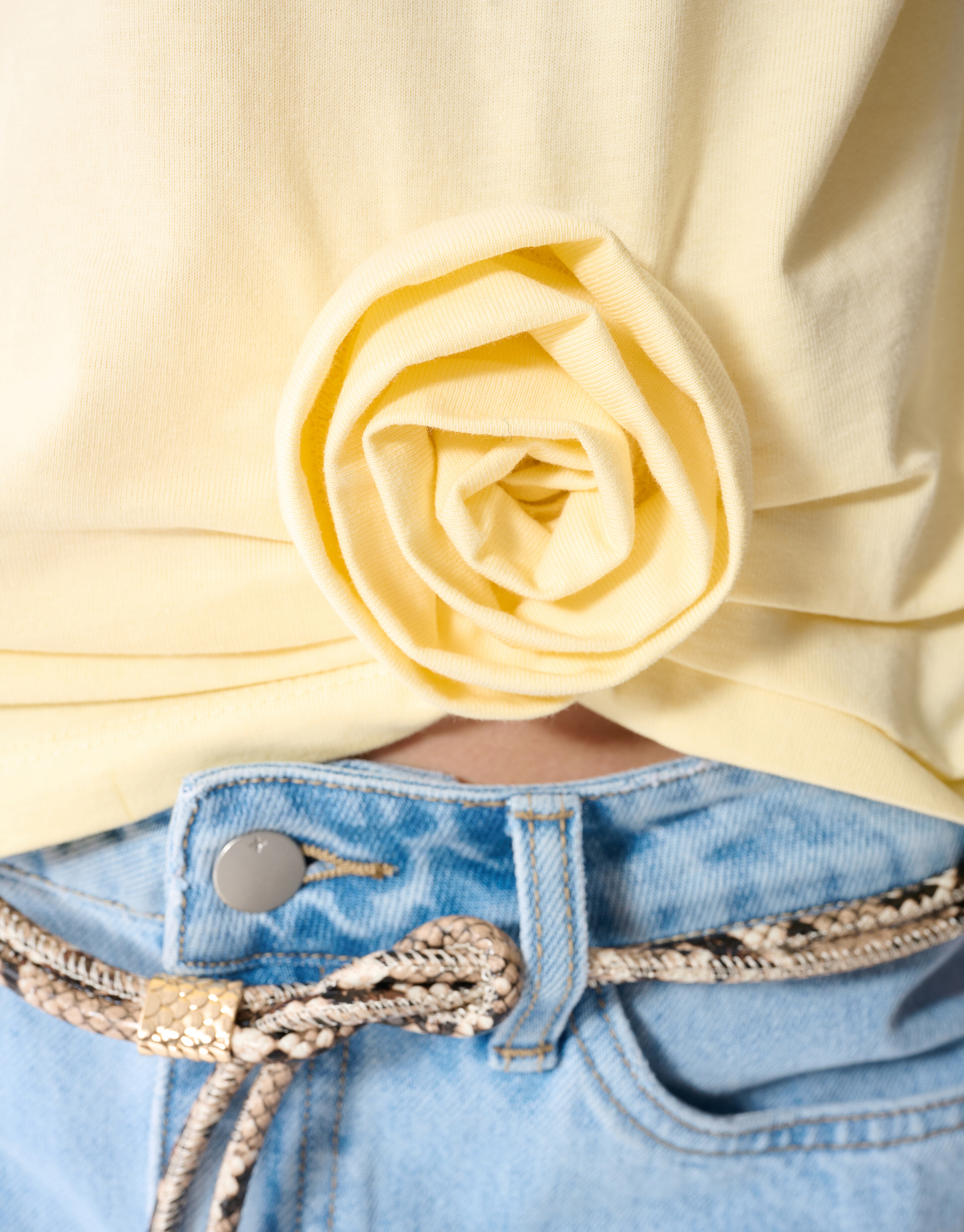 Blumen-T-Shirt Gelb SHOEBY WOMEN