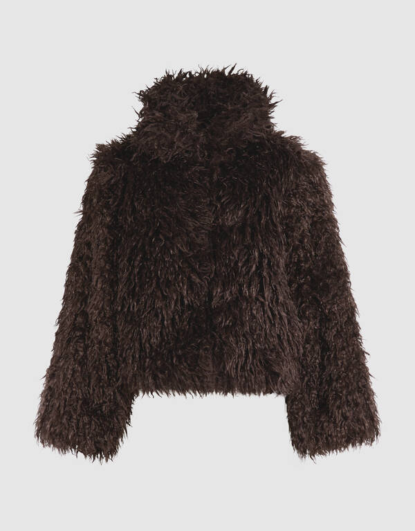 Hairy Faux Fur Jacke Braun SHOEBY WOMEN