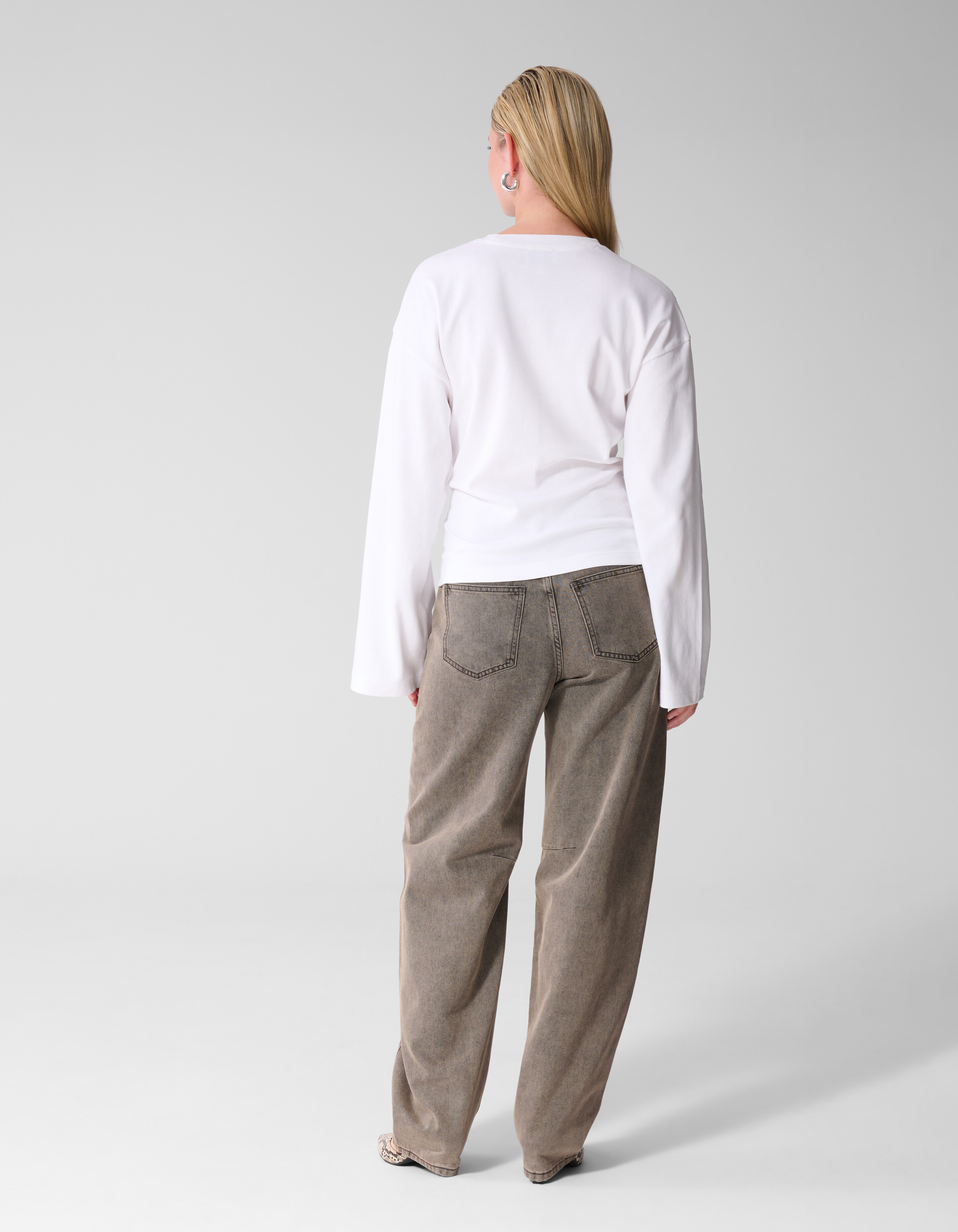 Knot Longsleeve Wei&szlig; SHOEBY WOMEN