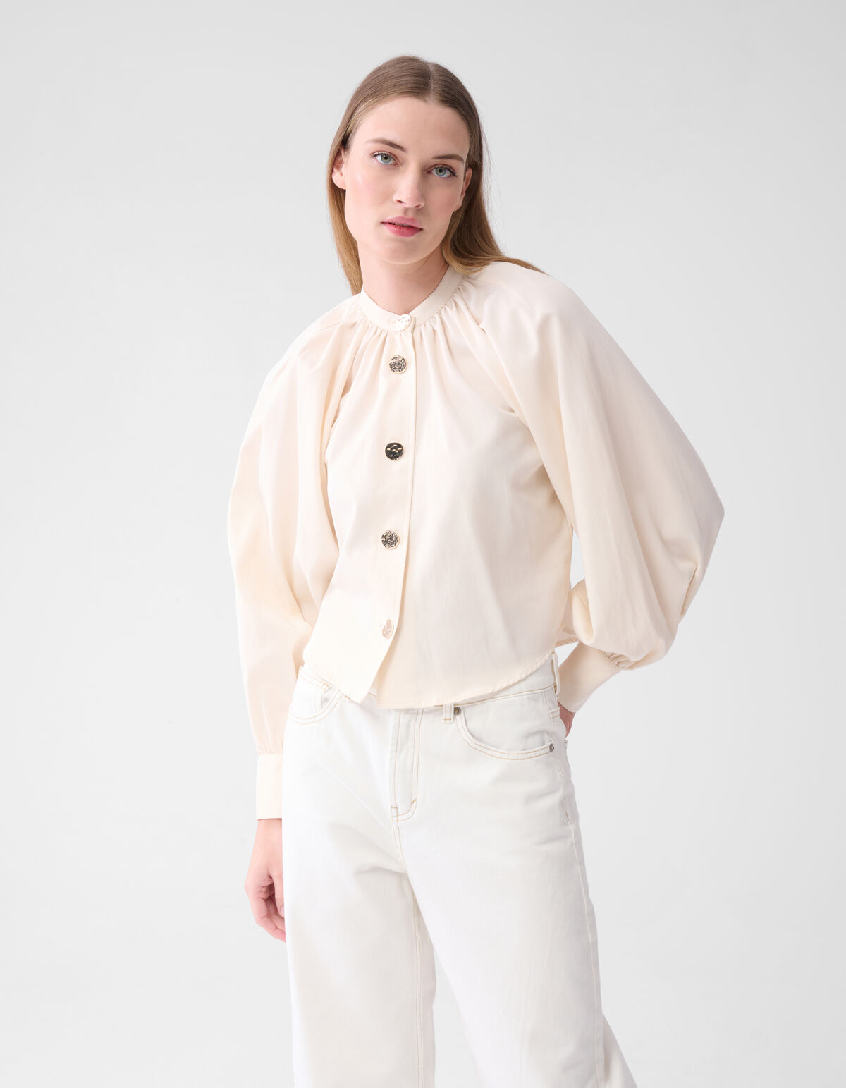 Gekürzte Bluse Off White von Lonneke SHOEBY WOMEN