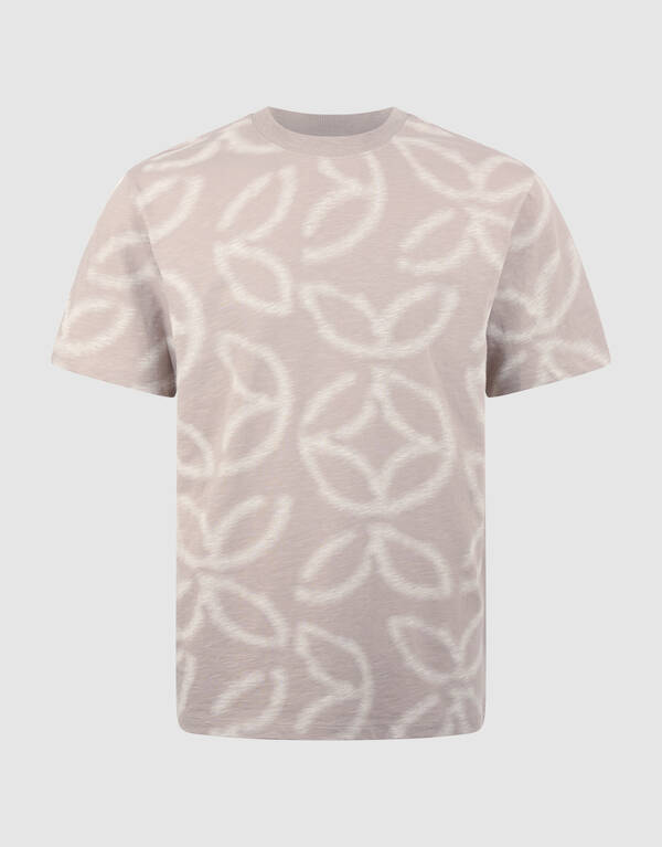 All Over Logo T-Shirt Hellbraun SHOEBY MEN