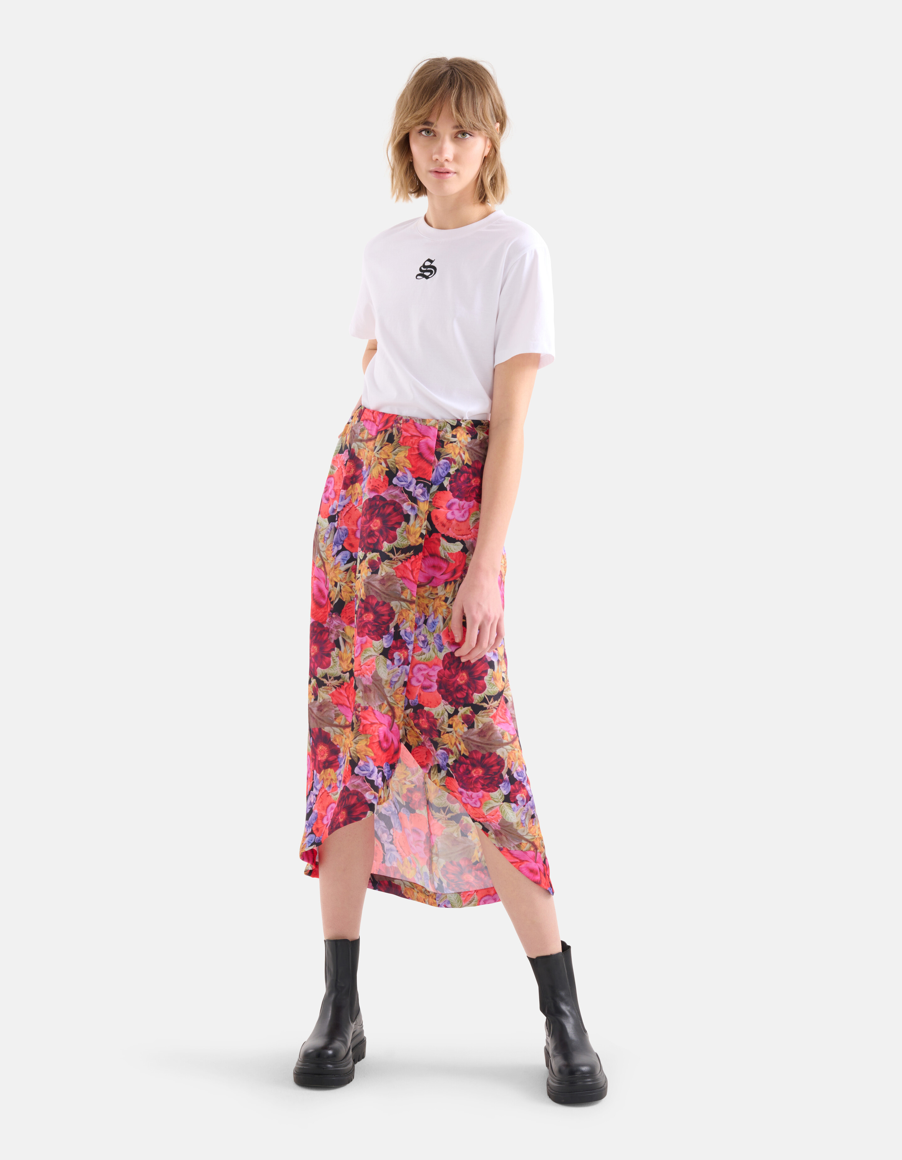 Vintage-Rock mit Blumenmuster SHOEBY WOMEN