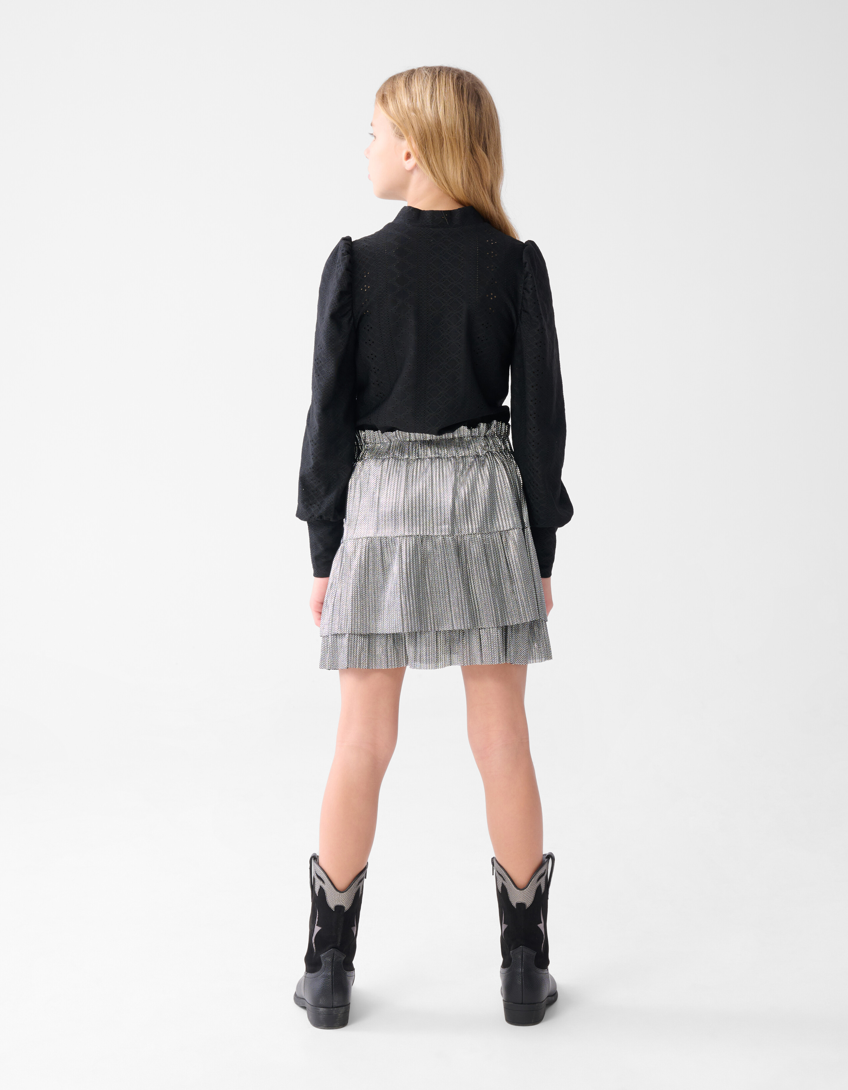 Besticktes Top Schwarz SHOEBY GIRLS