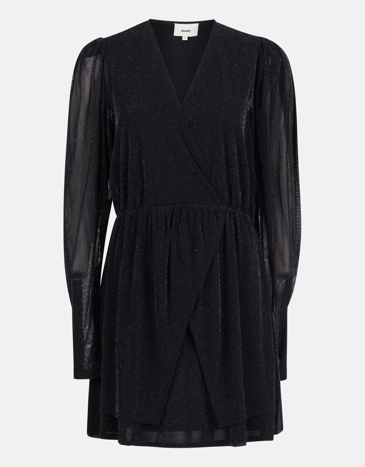 Lurex-Mesh-Kleid Schwarz SHOEBY WOMEN