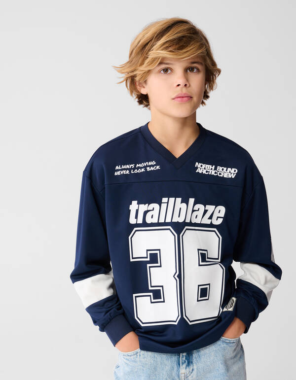 Trailblaze Langarmshirt Blau SHOEBY BOYS