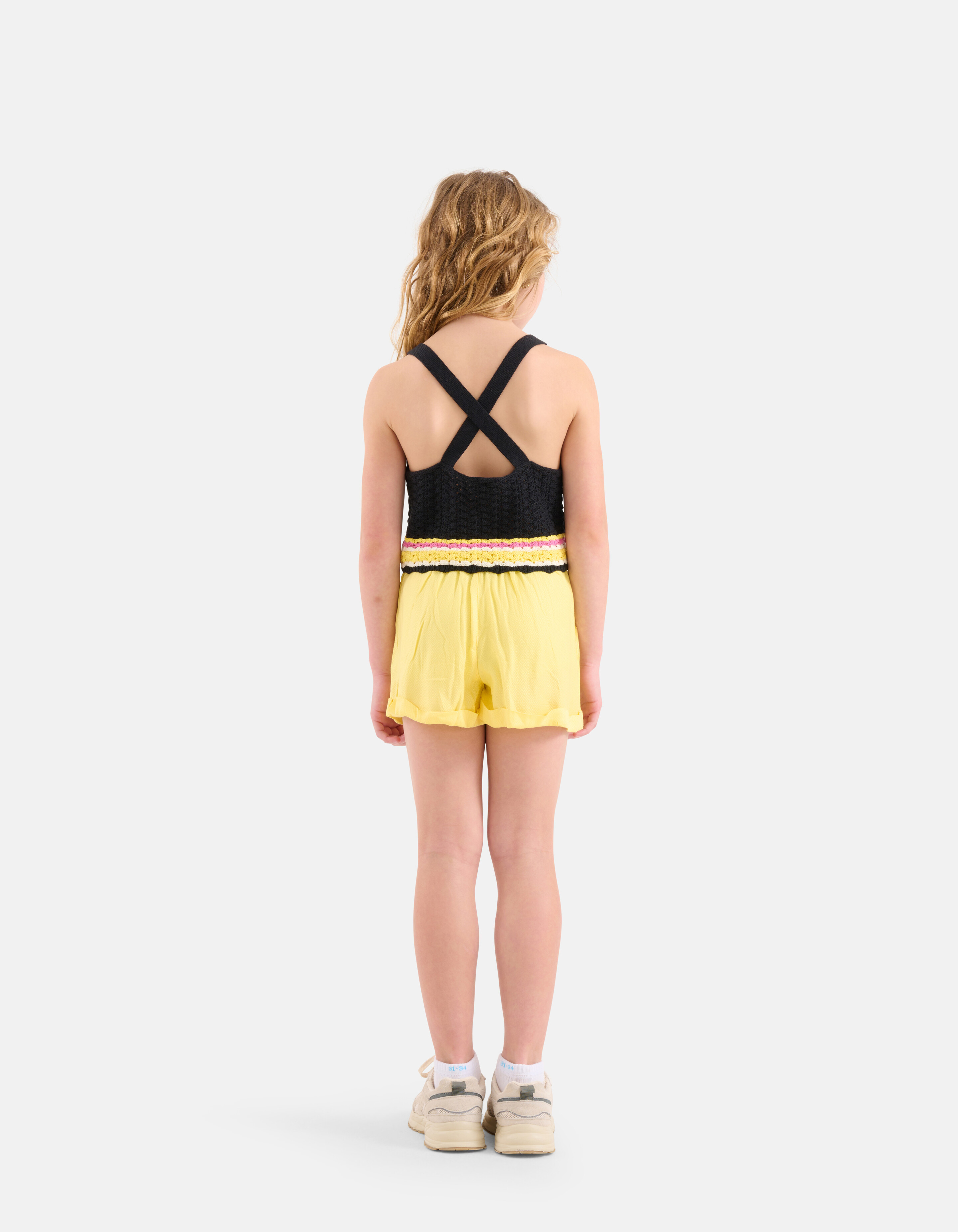 Gehäkeltes Triangel-Top Dunkelgrau SHOEBY GIRLS