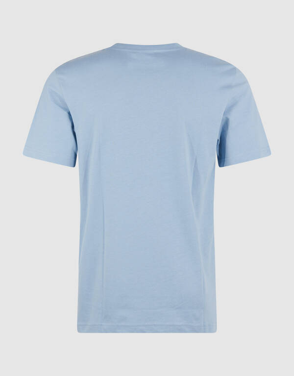 Gestreiftes Logo-Kunst T-Shirt Hellblau SHOEBY MEN
