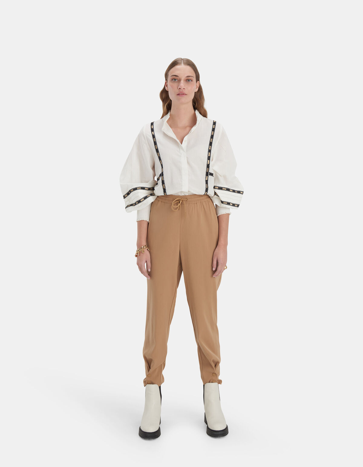 Goldene Bluse von Mieke EKSEPT
