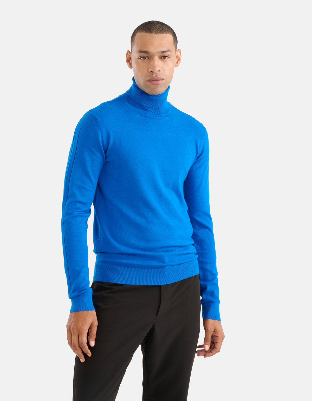 Rollkragenpullover Blau SHOEBY MEN