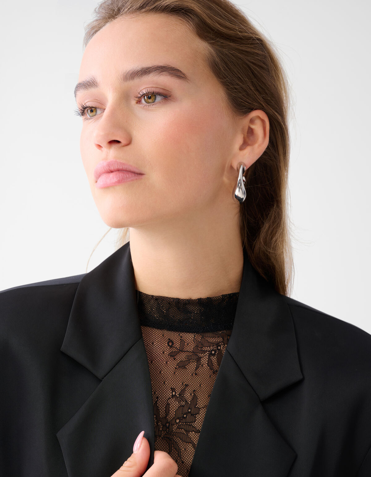 Übergroßer Blazer mit kurzen Ärmeln Schwarz von Mo SHOEBY WOMEN