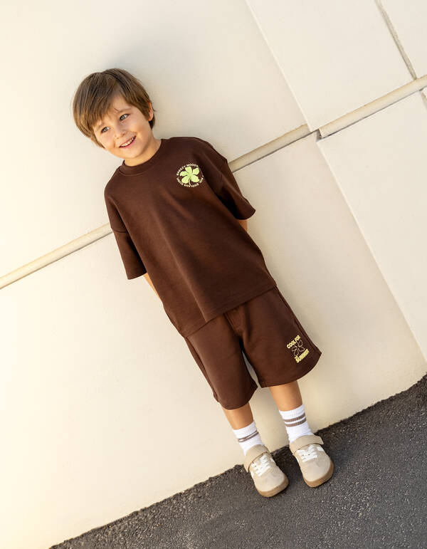 Cool Relaxed Fit Shorts Dunkelbraun SHOEBY BOYS