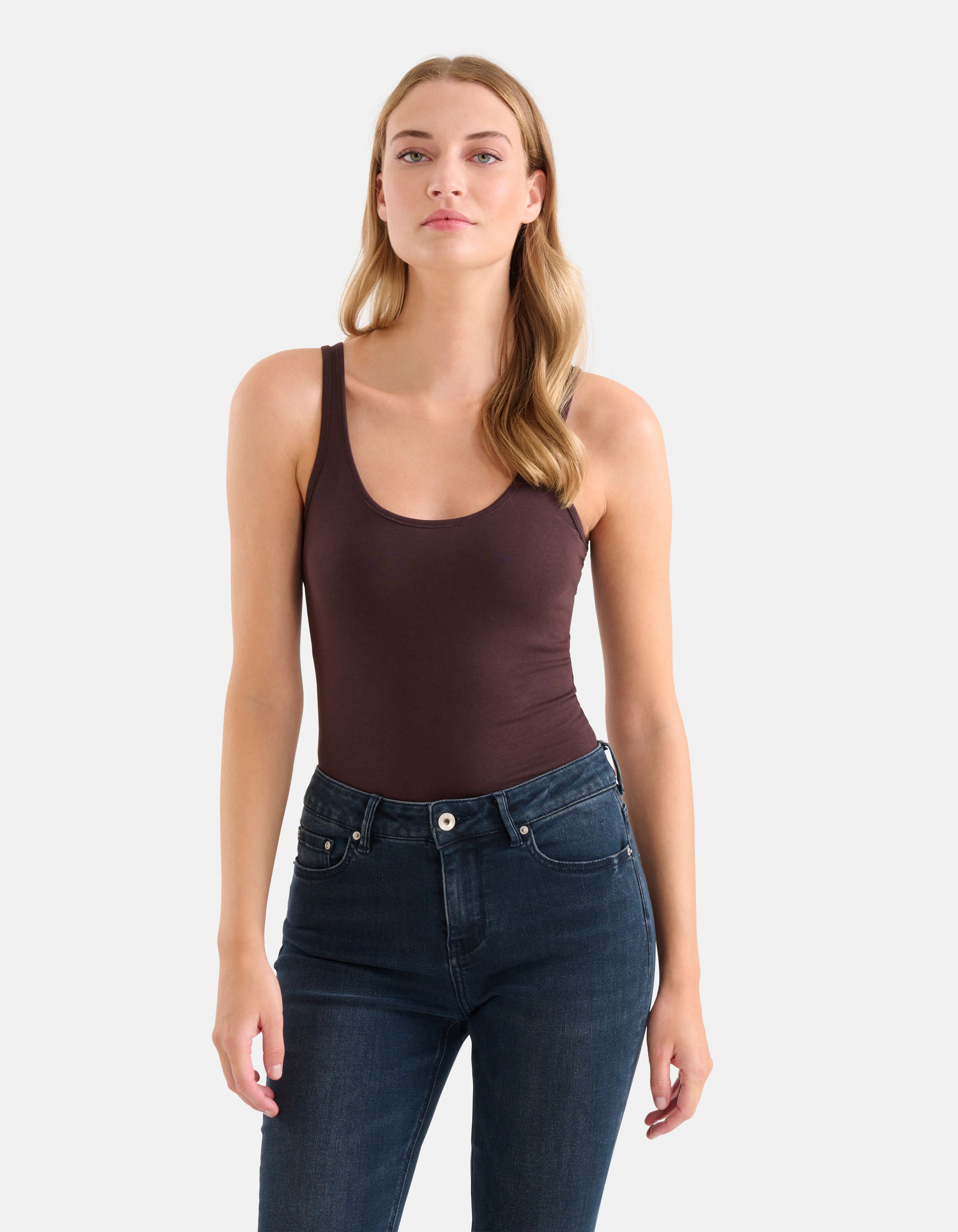 Basic Top Dunkelbraun Eksept