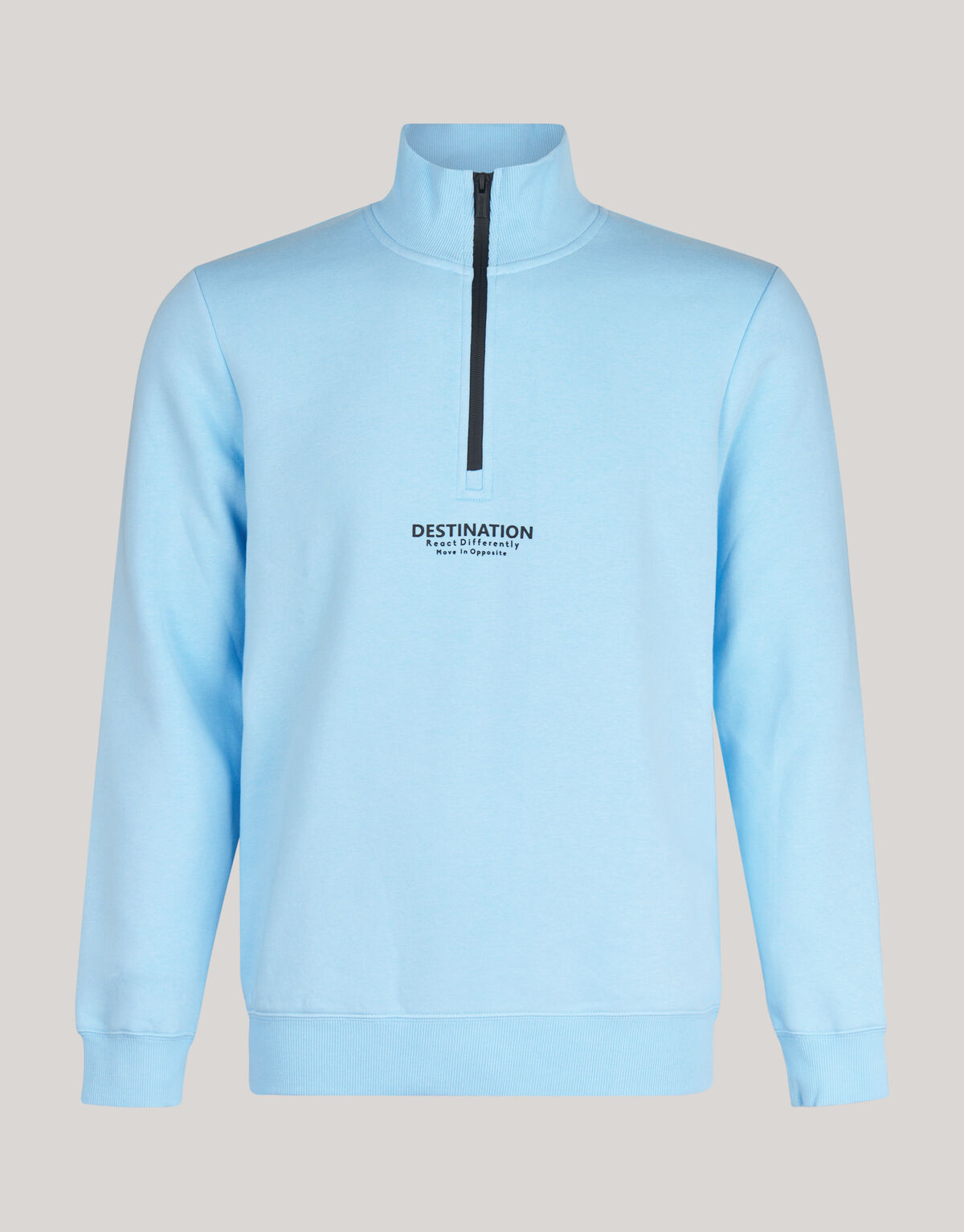 Zipper Pullover Hellblau SHOEBY MEN