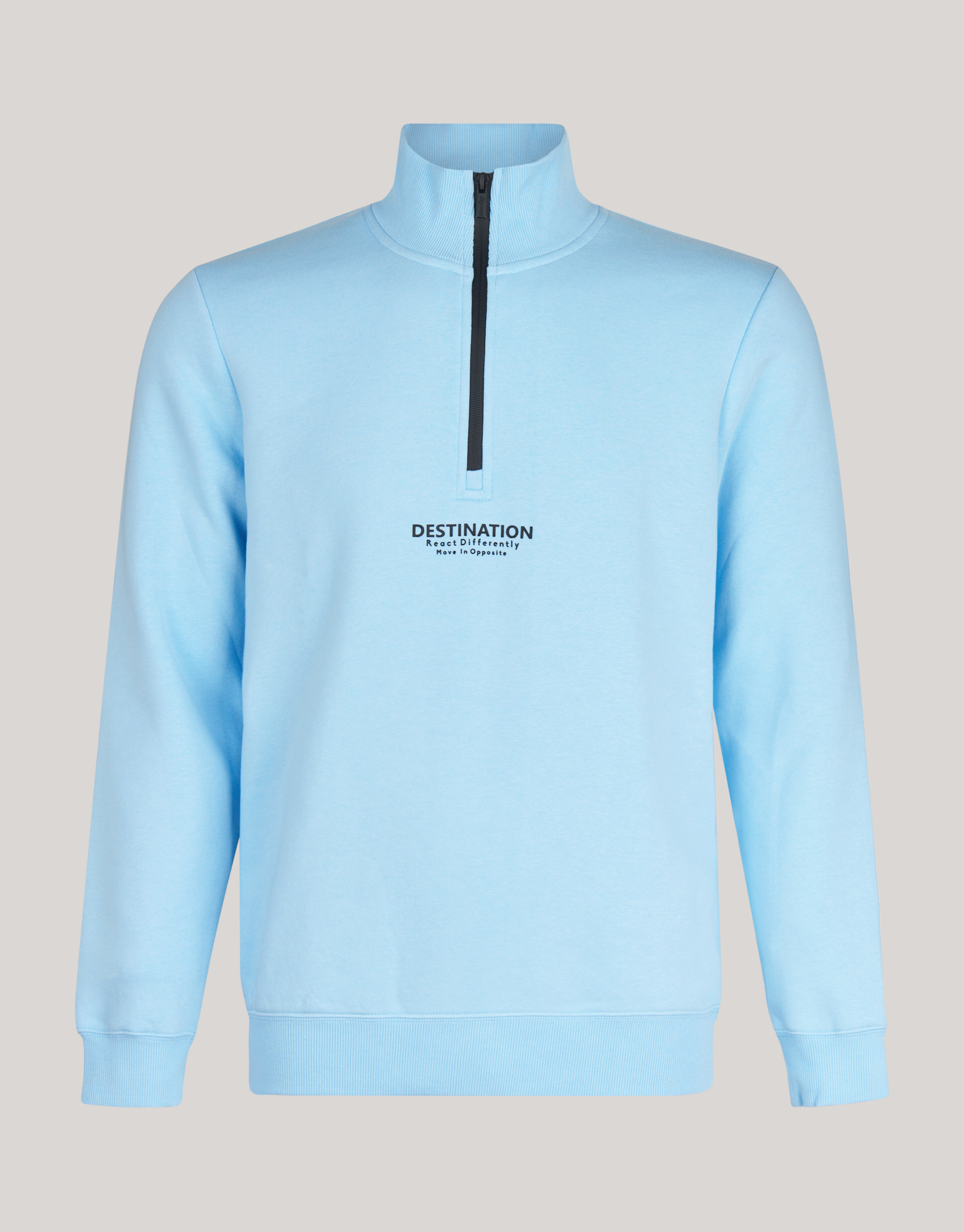Zipper Pullover Hellblau SHOEBY MEN