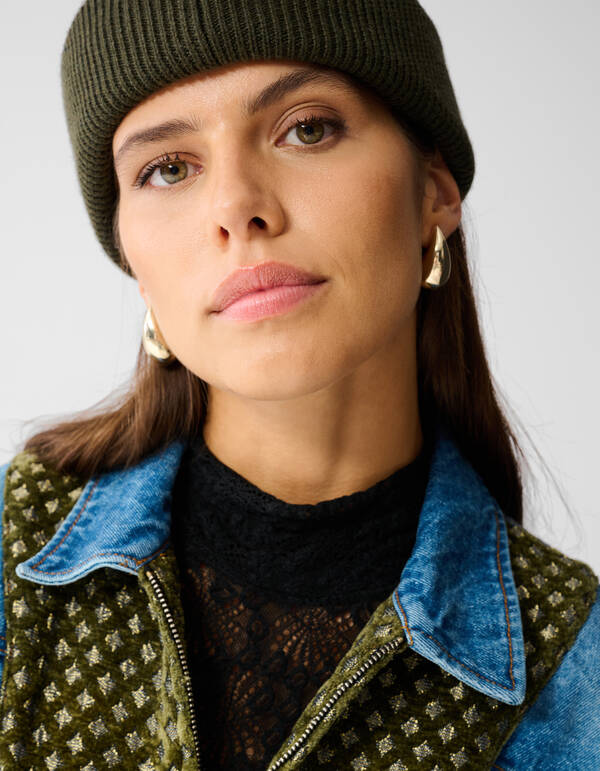 Velours-Jeansjacke Blau Von Mieke SHOEBY WOMEN